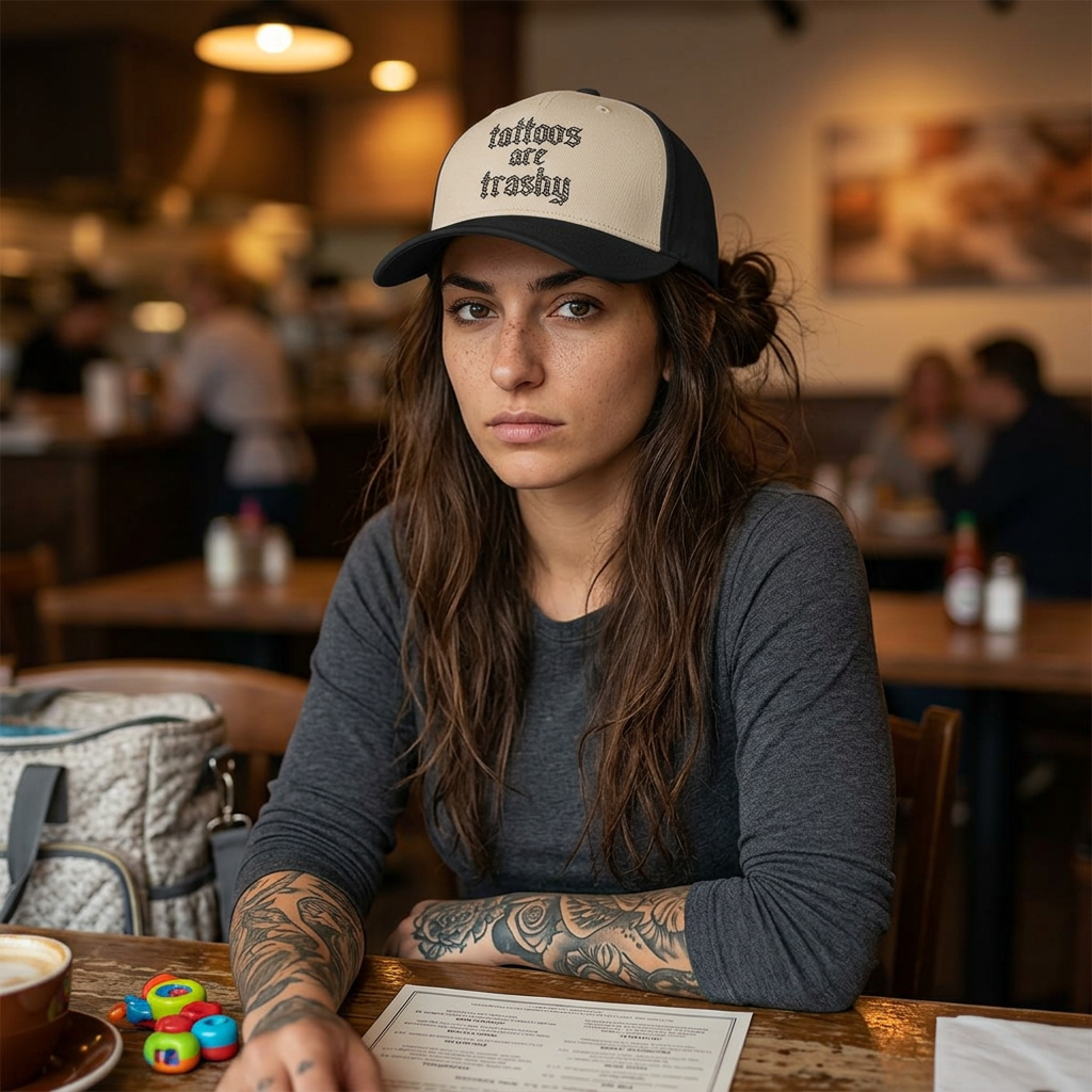 "Tattoos are Trashy" Trucker Hat