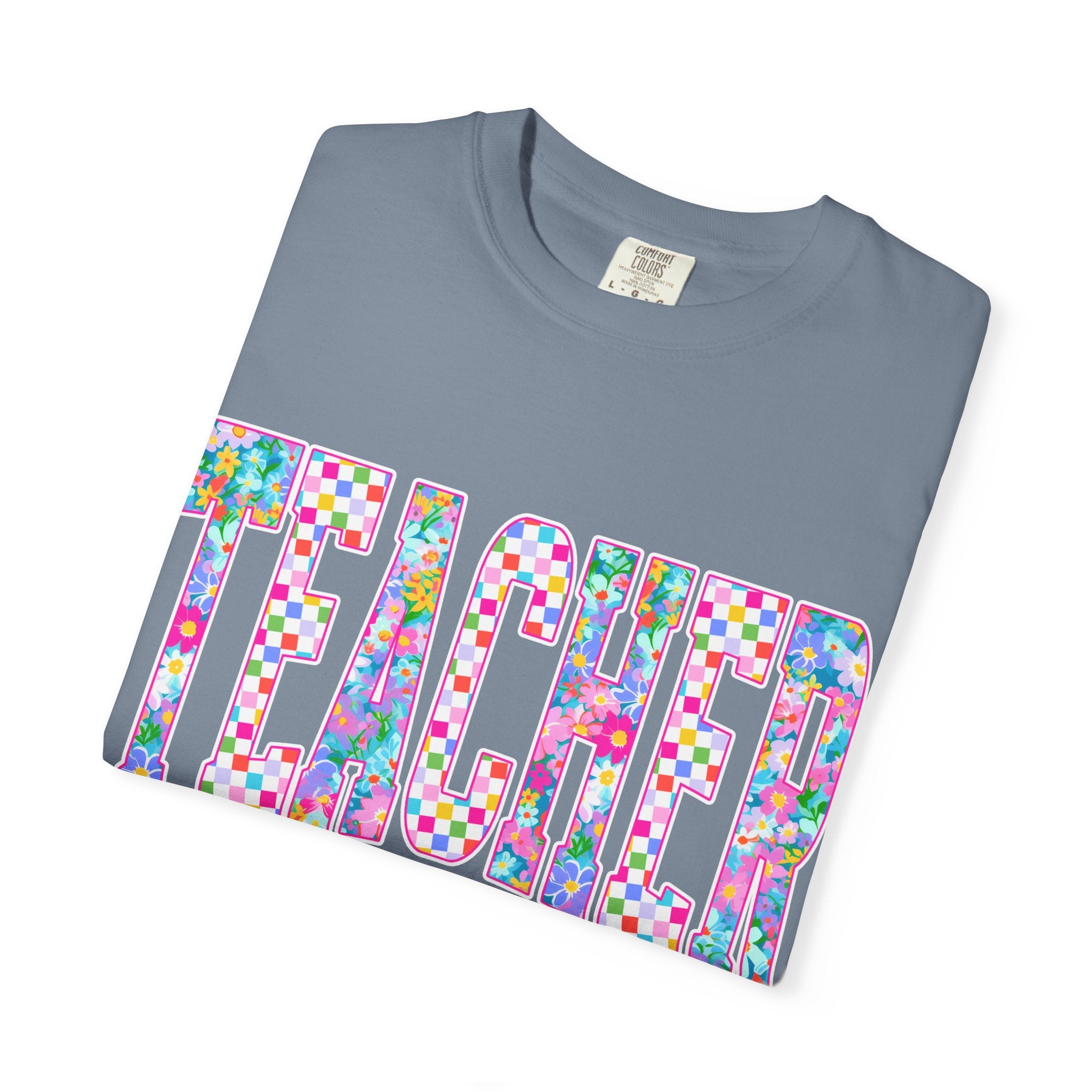 Teacher Floral Comfort Colors T-Shirt