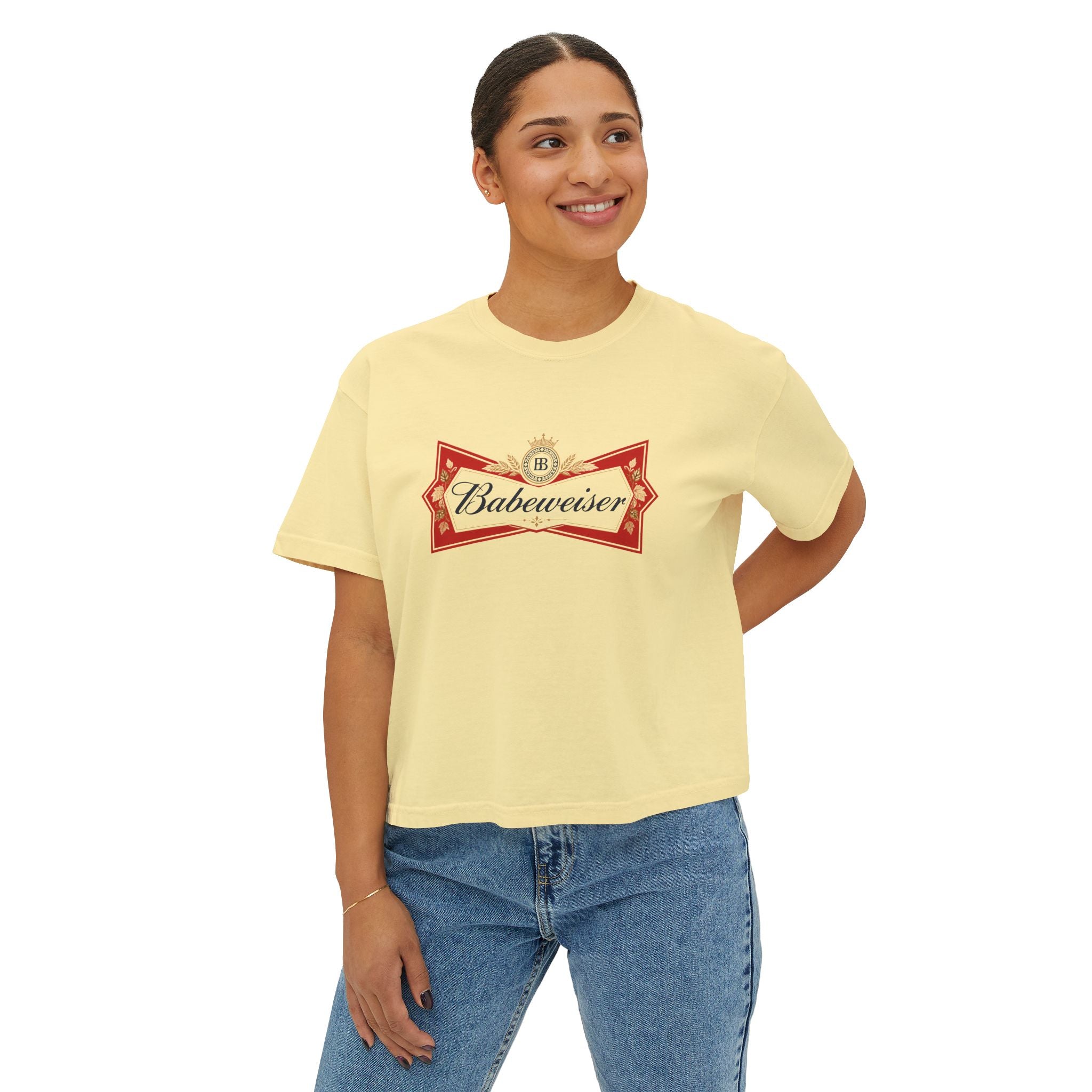 "Babeweiser" Graphic Boxy Tee
