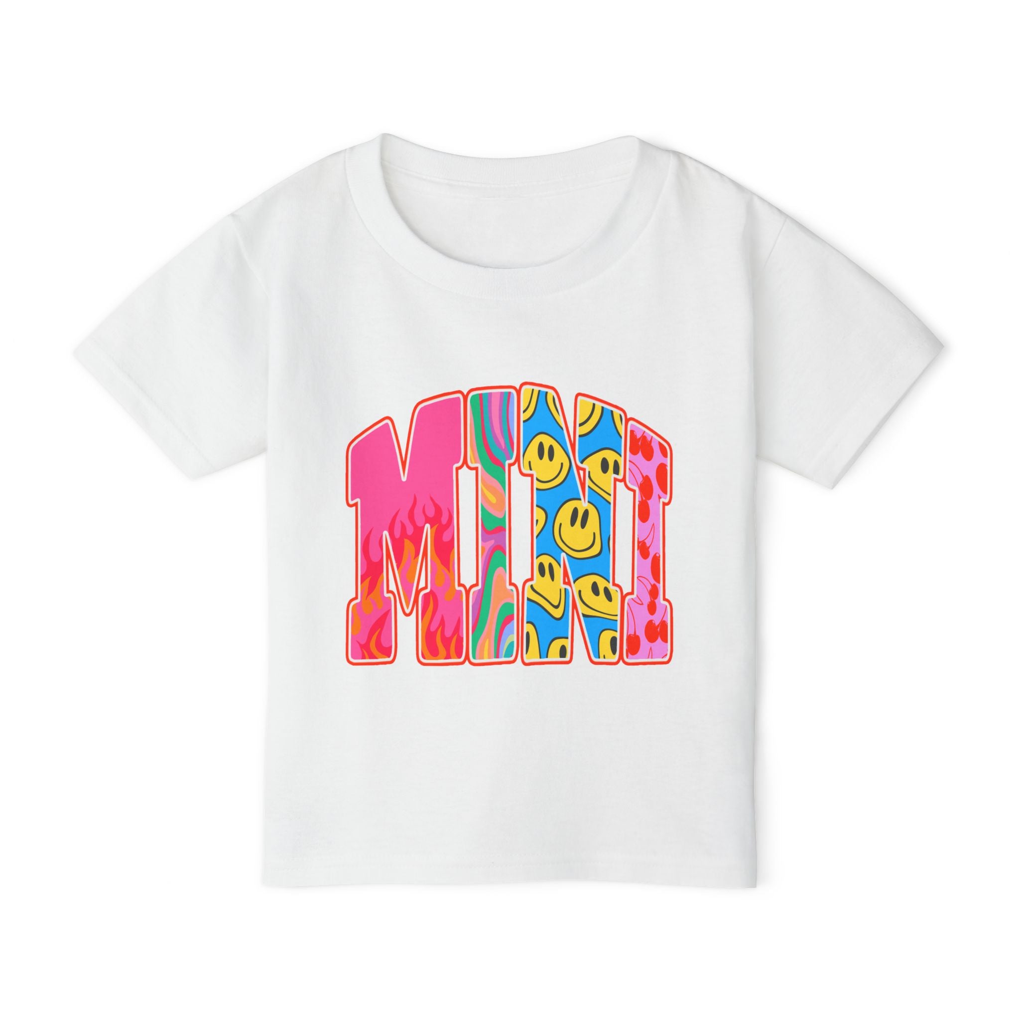 Toddler T‑Shirt — "MINI"  Smiley Retro Graphic