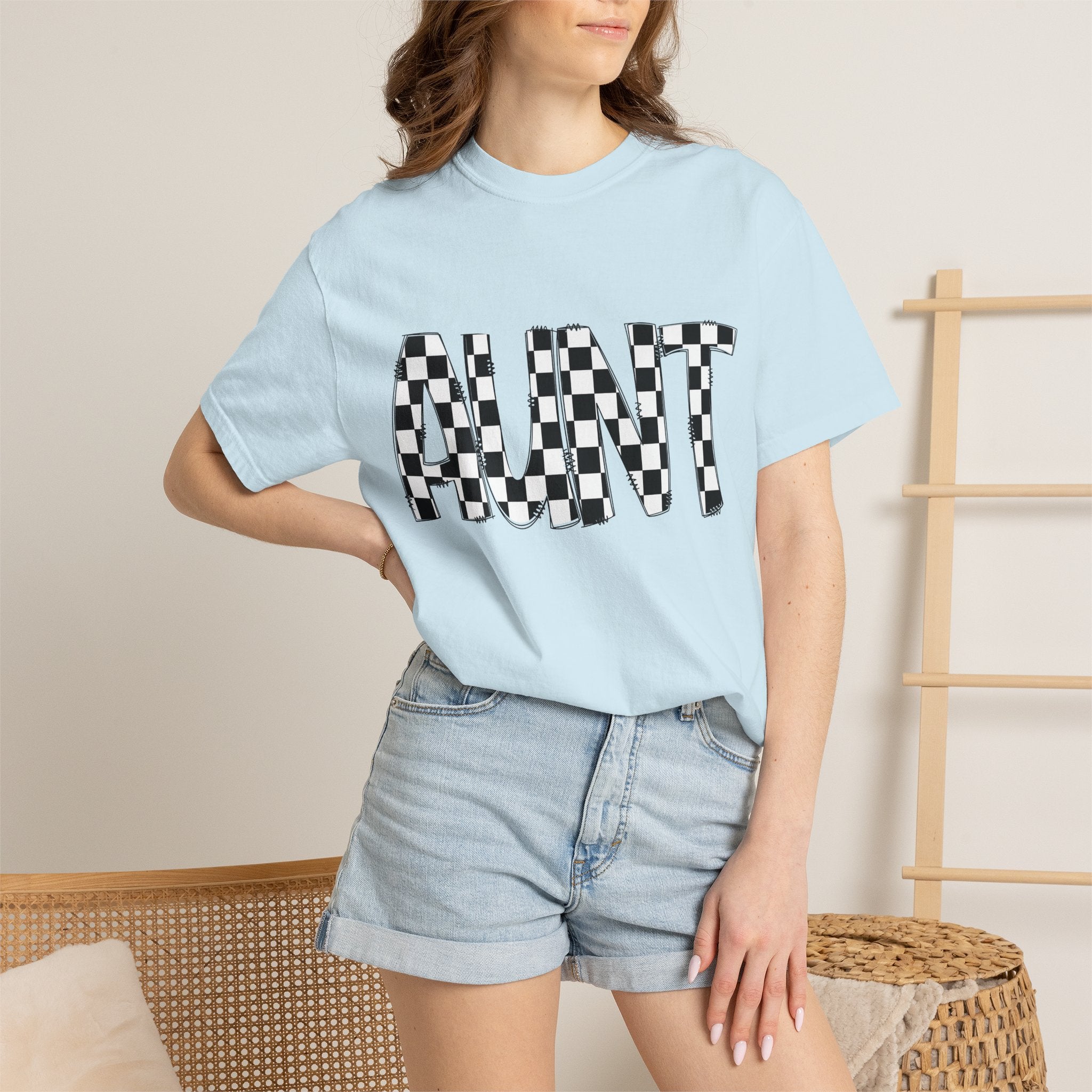 Aunt Checkerboard T-Shirt