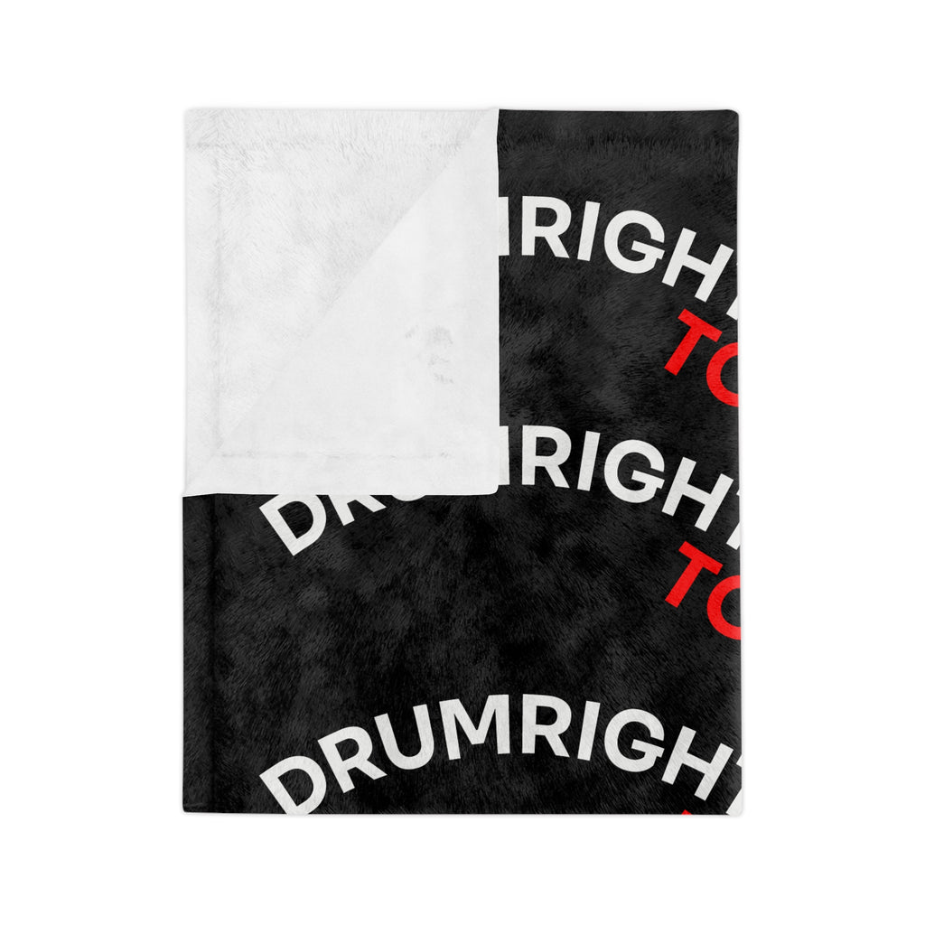 Drumright Tornadoes Velveteen Microfiber Blanket