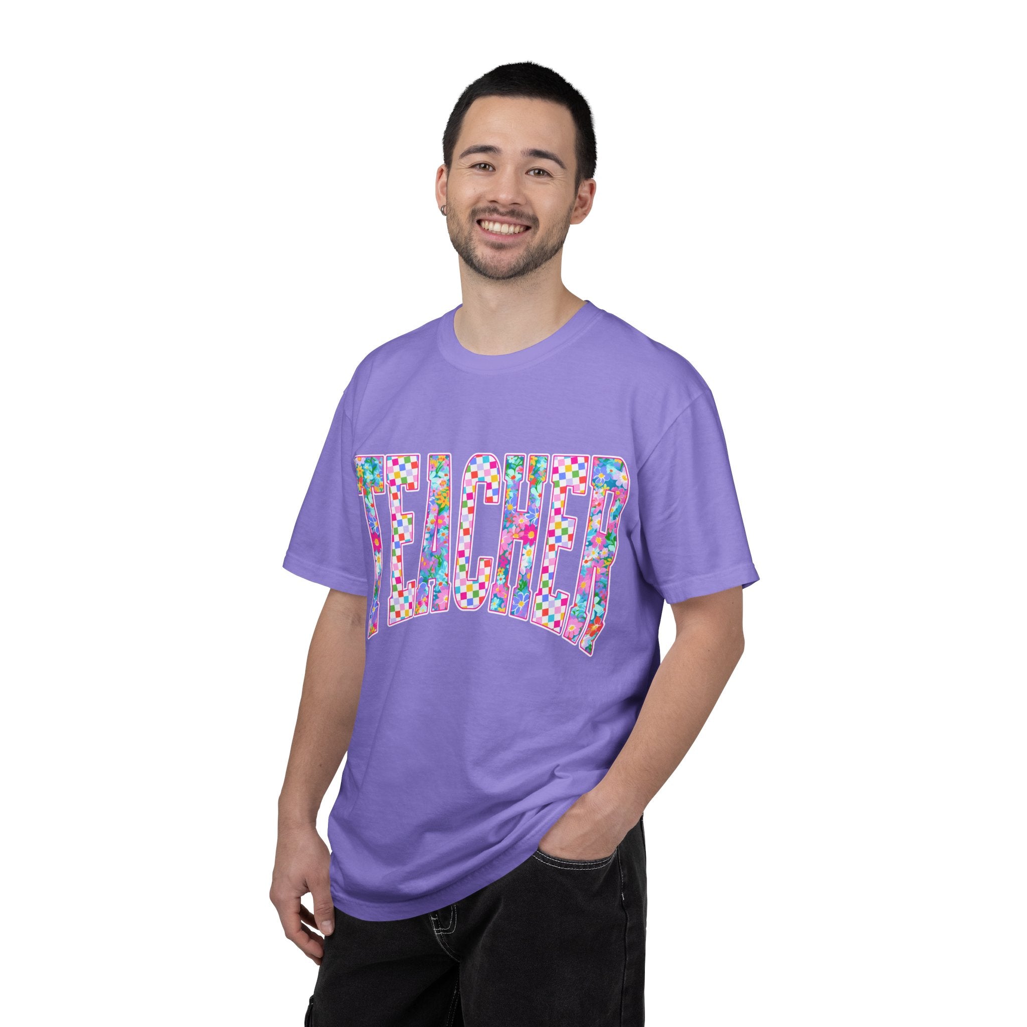 Teacher Floral Comfort Colors T-Shirt