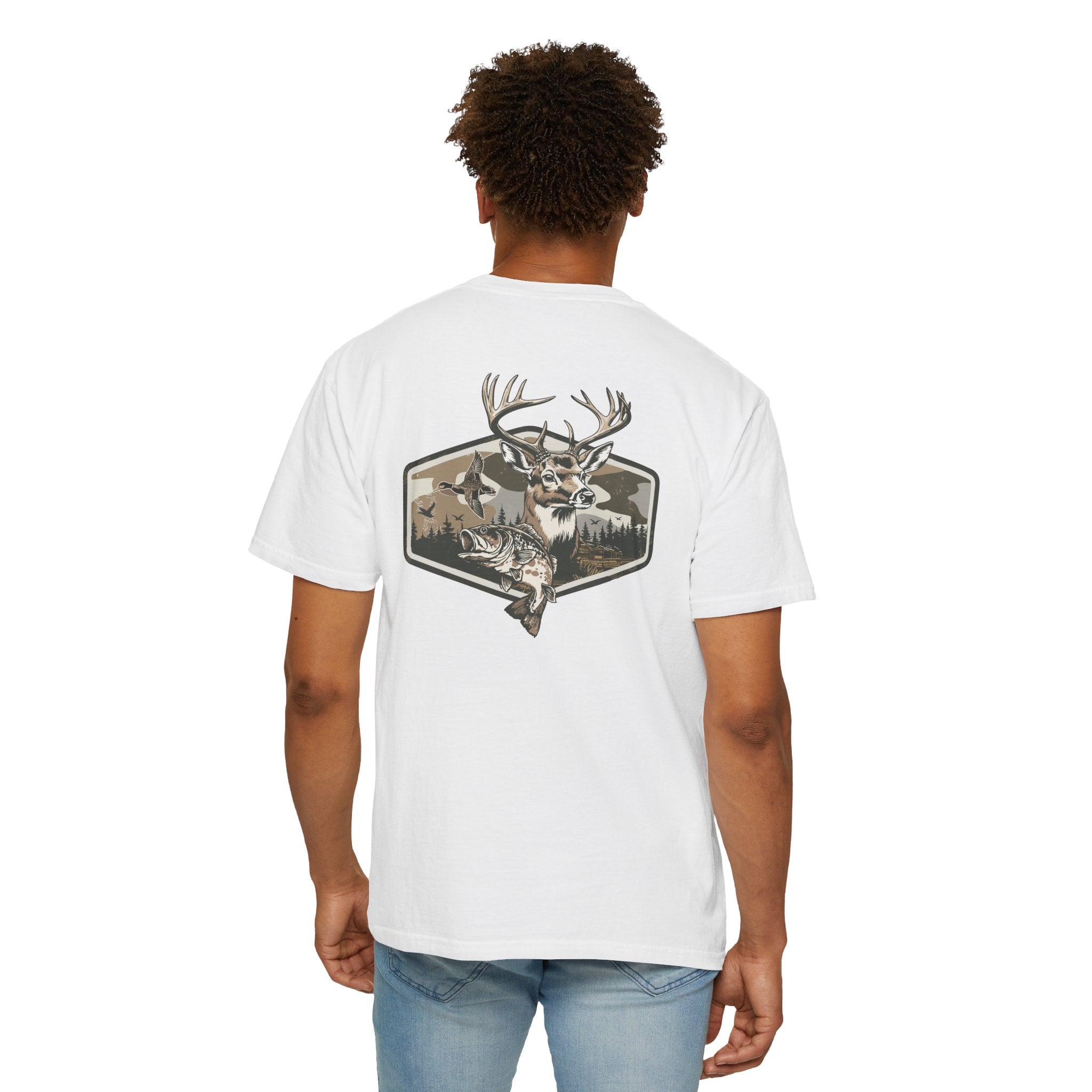 Hunting Season T-Shirt — Deer & Duck Outdoor Hunting (Front & Back)