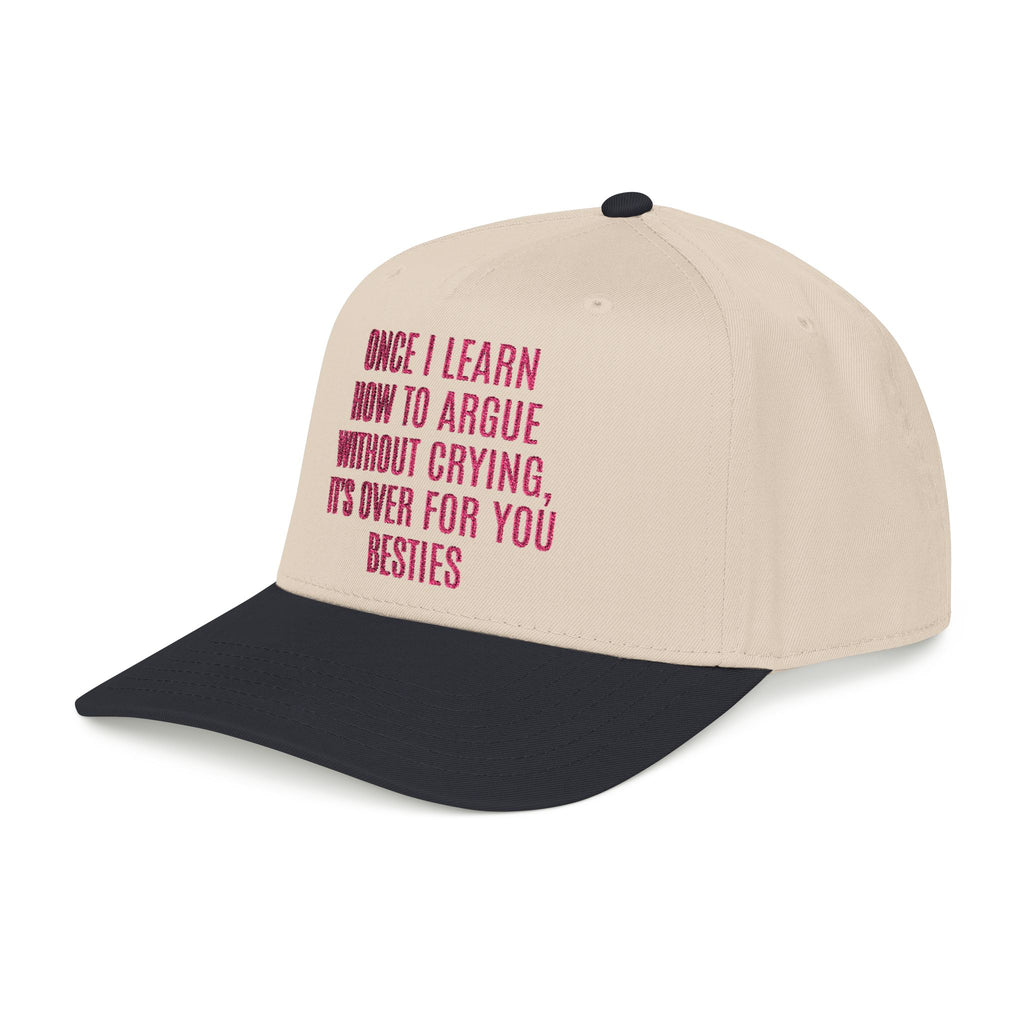 "Argue without Crying" Embroidered Trucker Hat