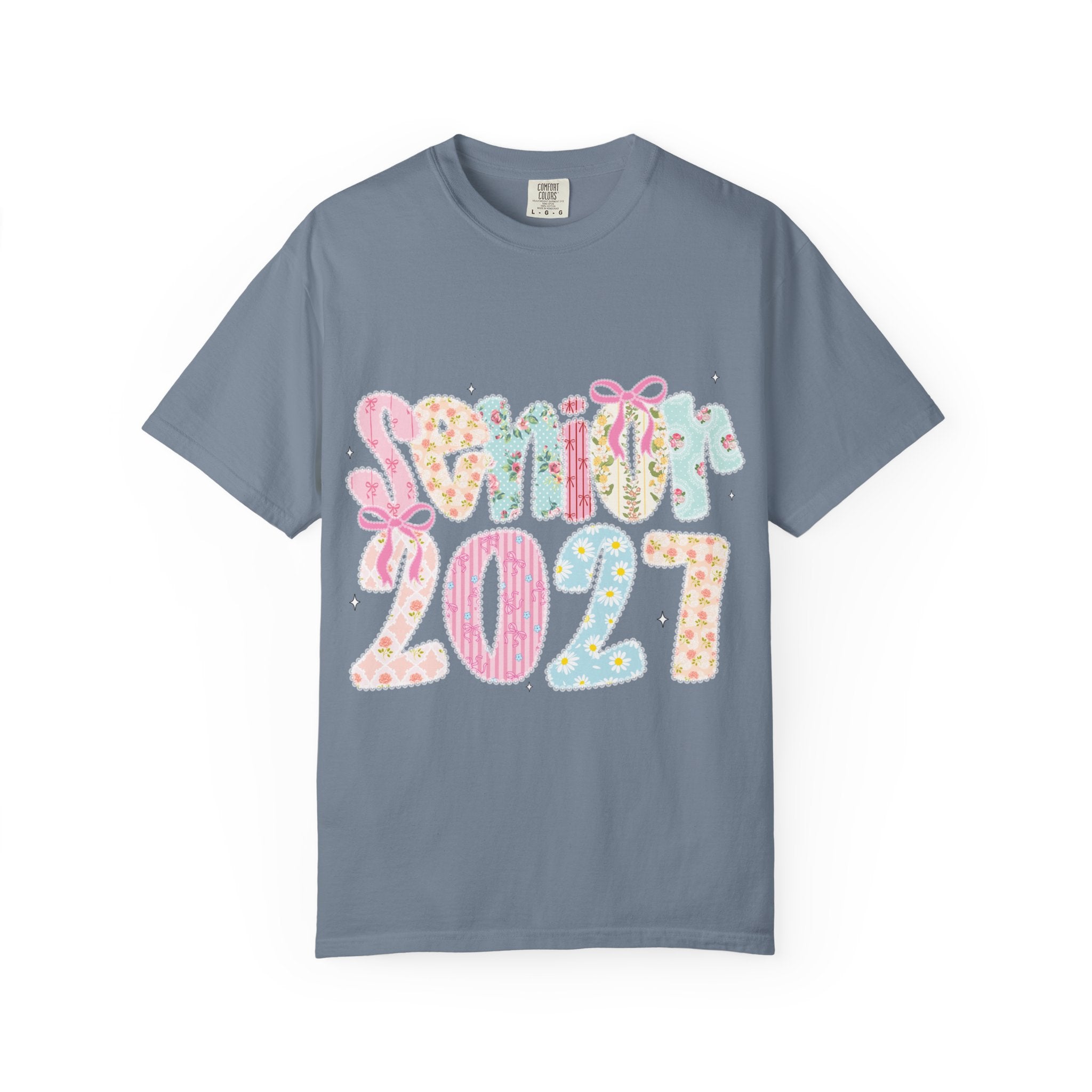 Pastel Floral 'Senior 2027' Graphic Tee