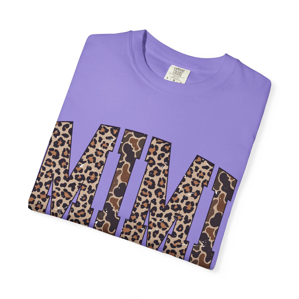Mimi  Leopard-Checkered Print T-Shirt