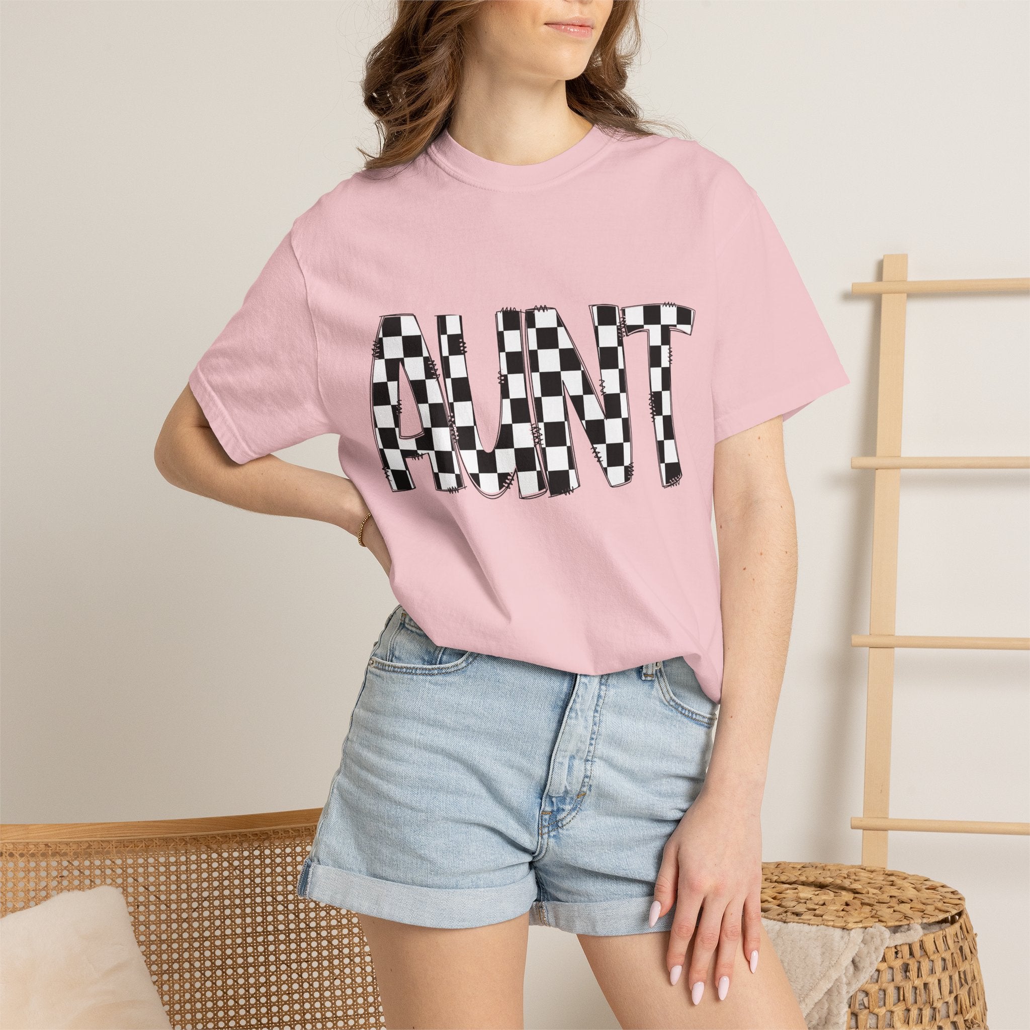 Aunt Checkerboard T-Shirt