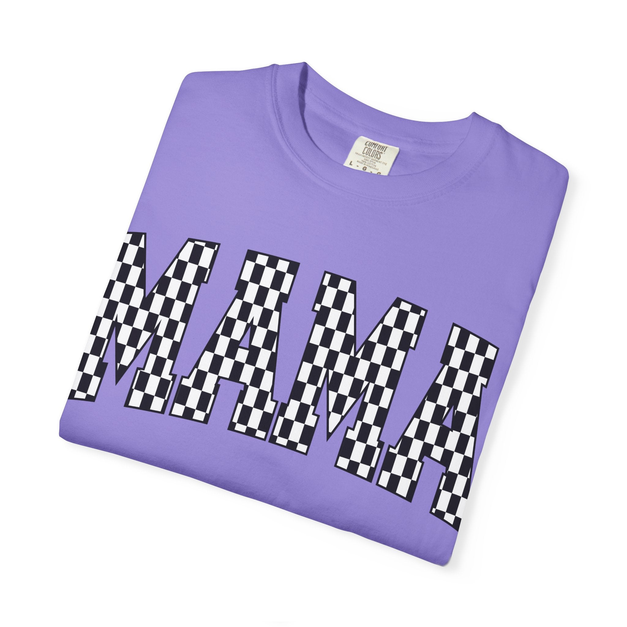 MAMA Checkered Comfort Colors T-Shirt