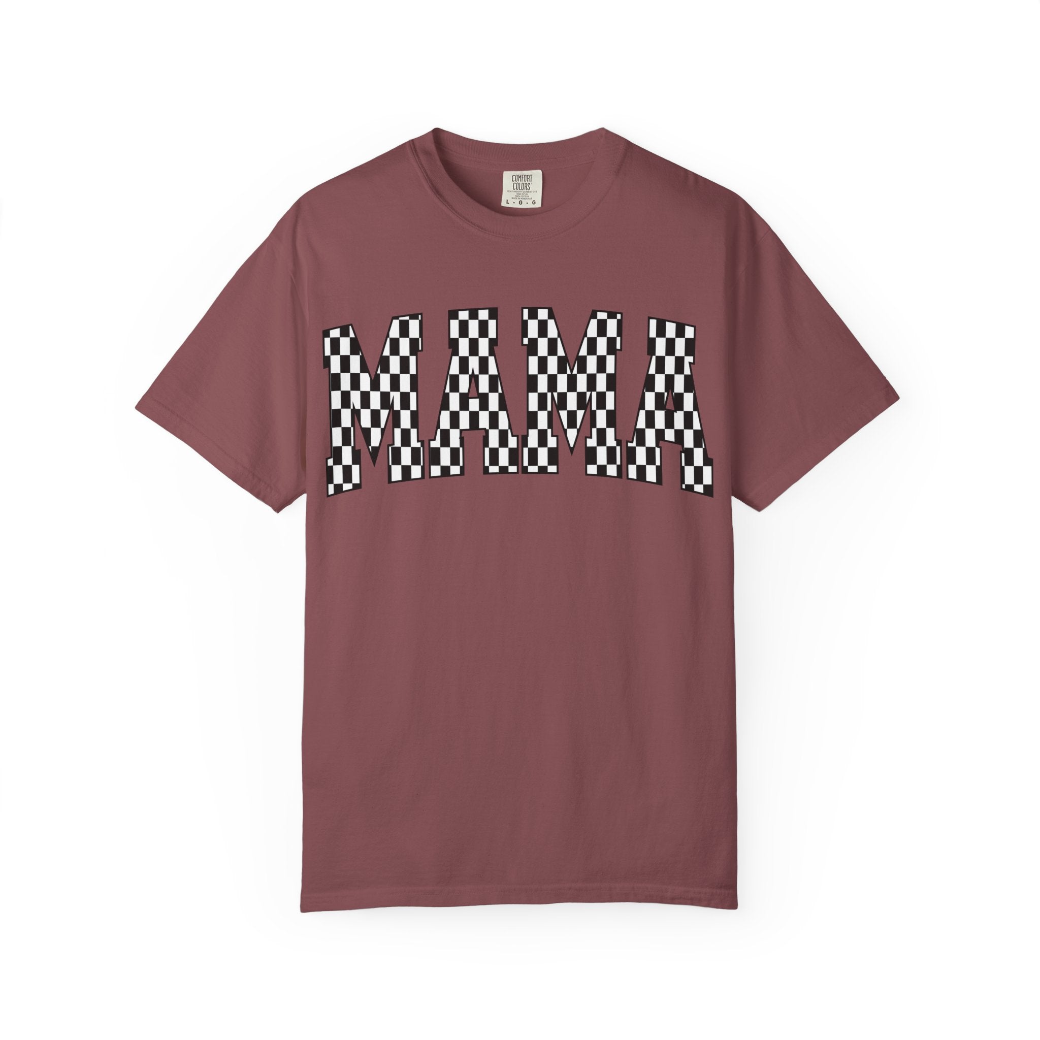 MAMA Checkered Comfort Colors T-Shirt