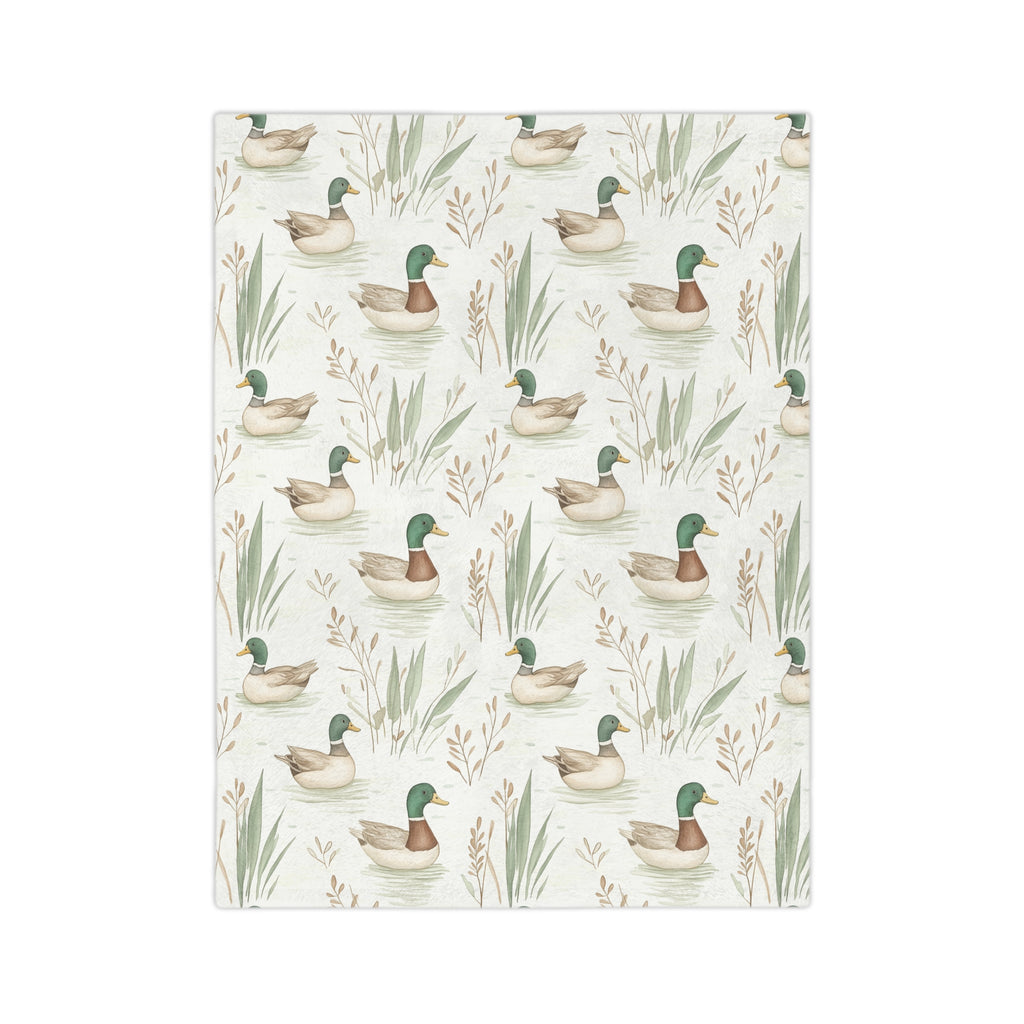 Duck Pattern Velveteen Microfiber Blanket