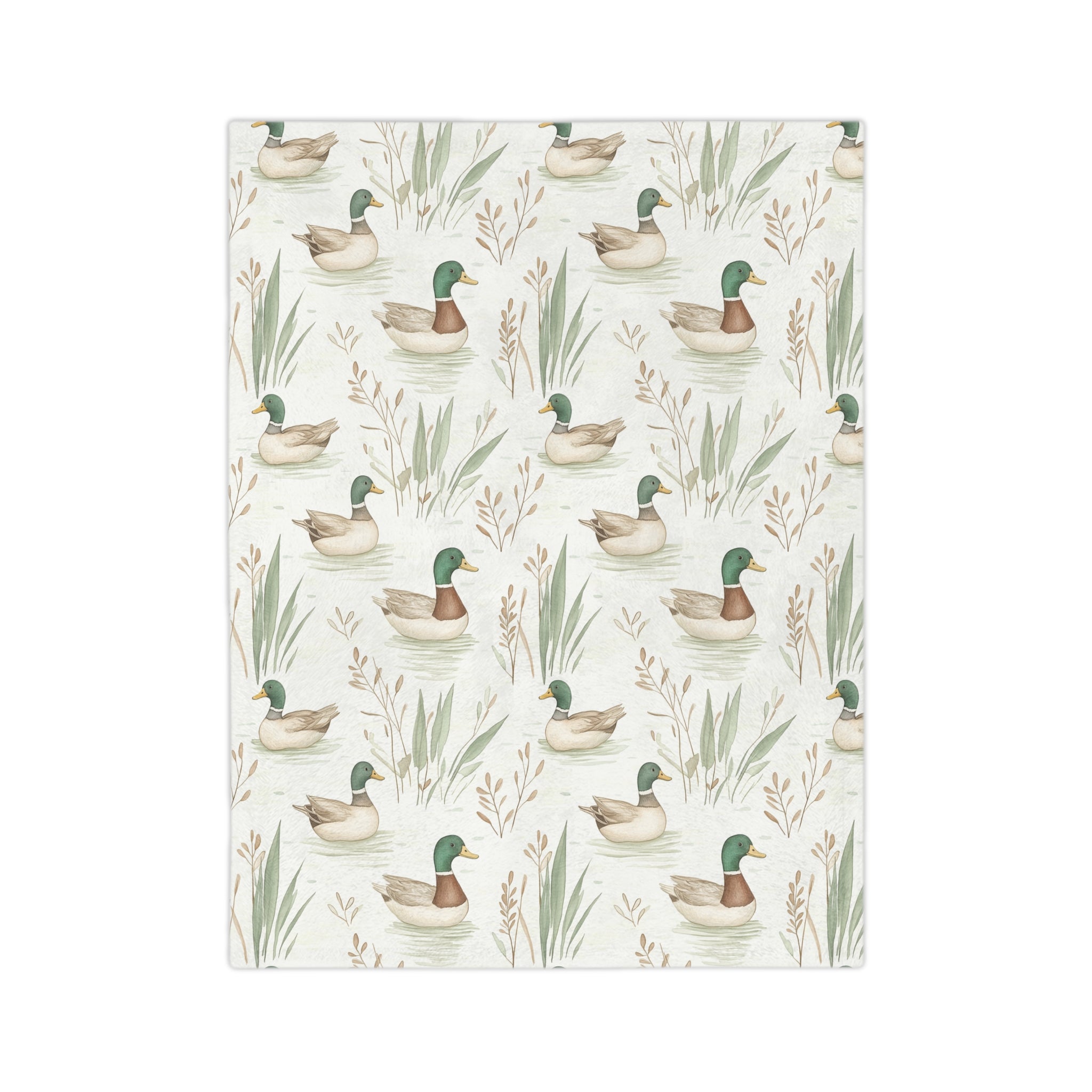 Duck Pattern Velveteen Microfiber Blanket