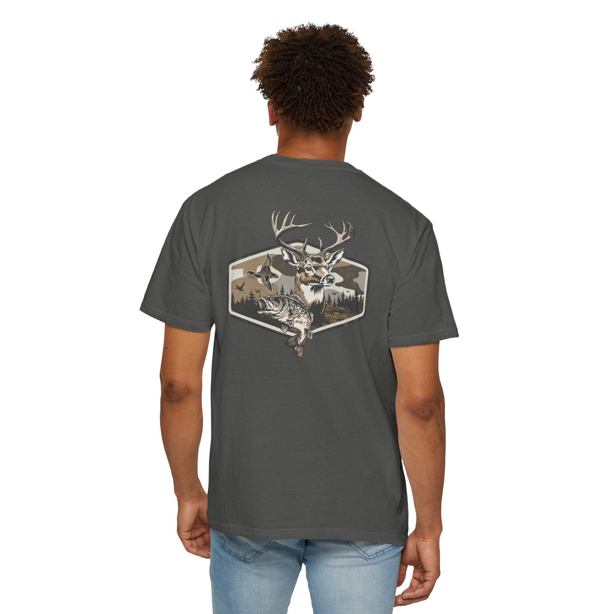 Hunting Season T-Shirt — Deer & Duck Outdoor Hunting (Front & Back)