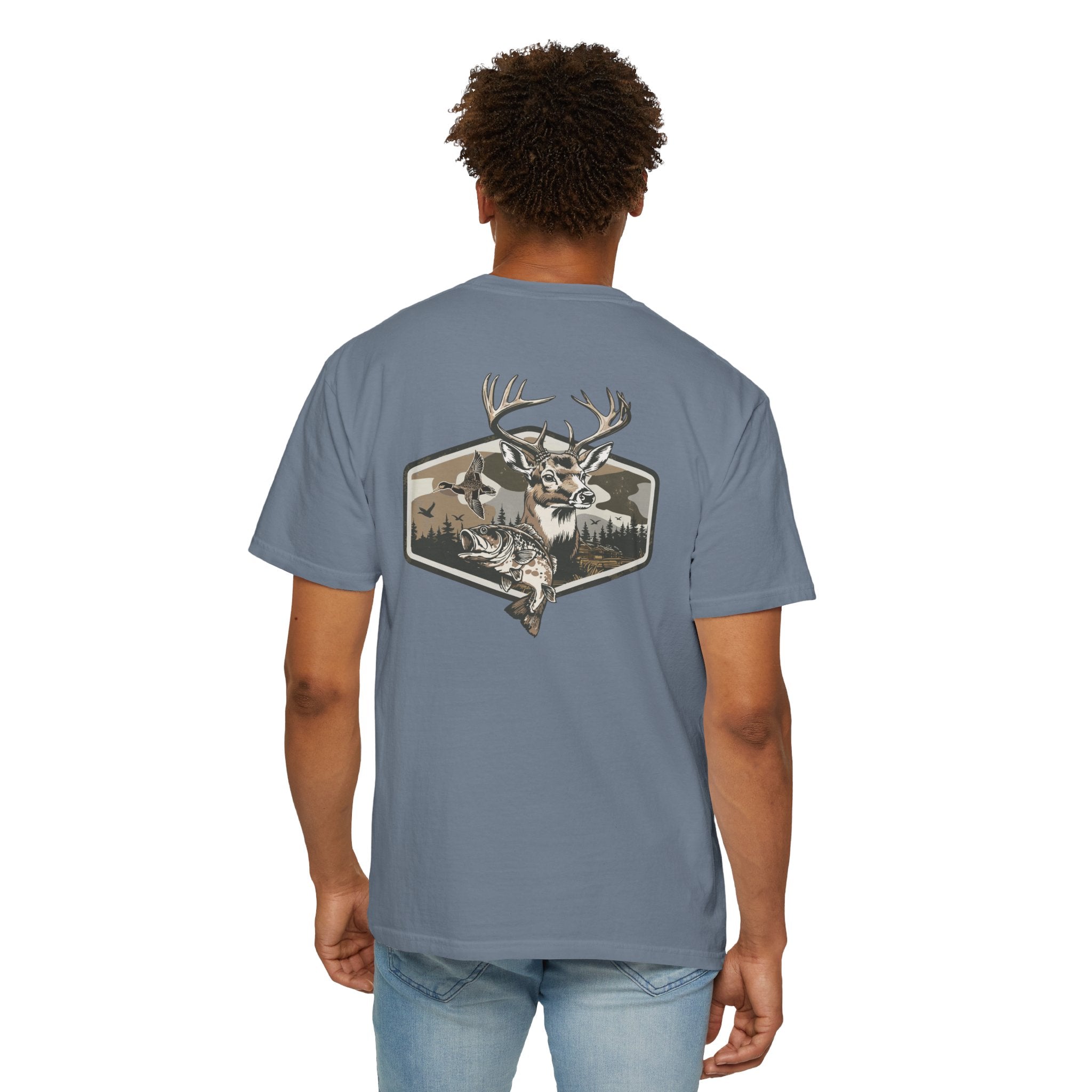 Hunting Season T-Shirt — Deer & Duck Outdoor Hunting (Front & Back)
