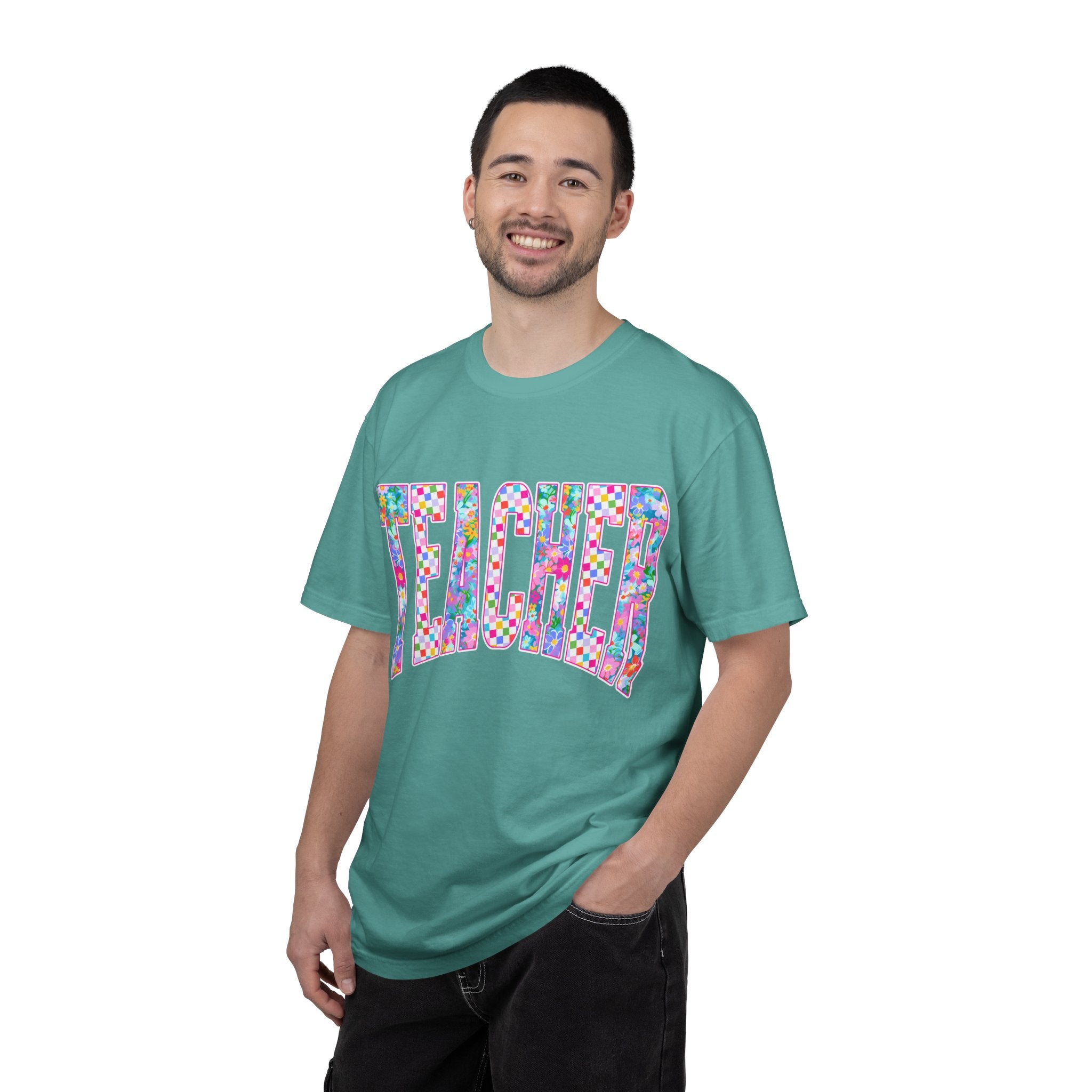 Teacher Floral Comfort Colors T-Shirt