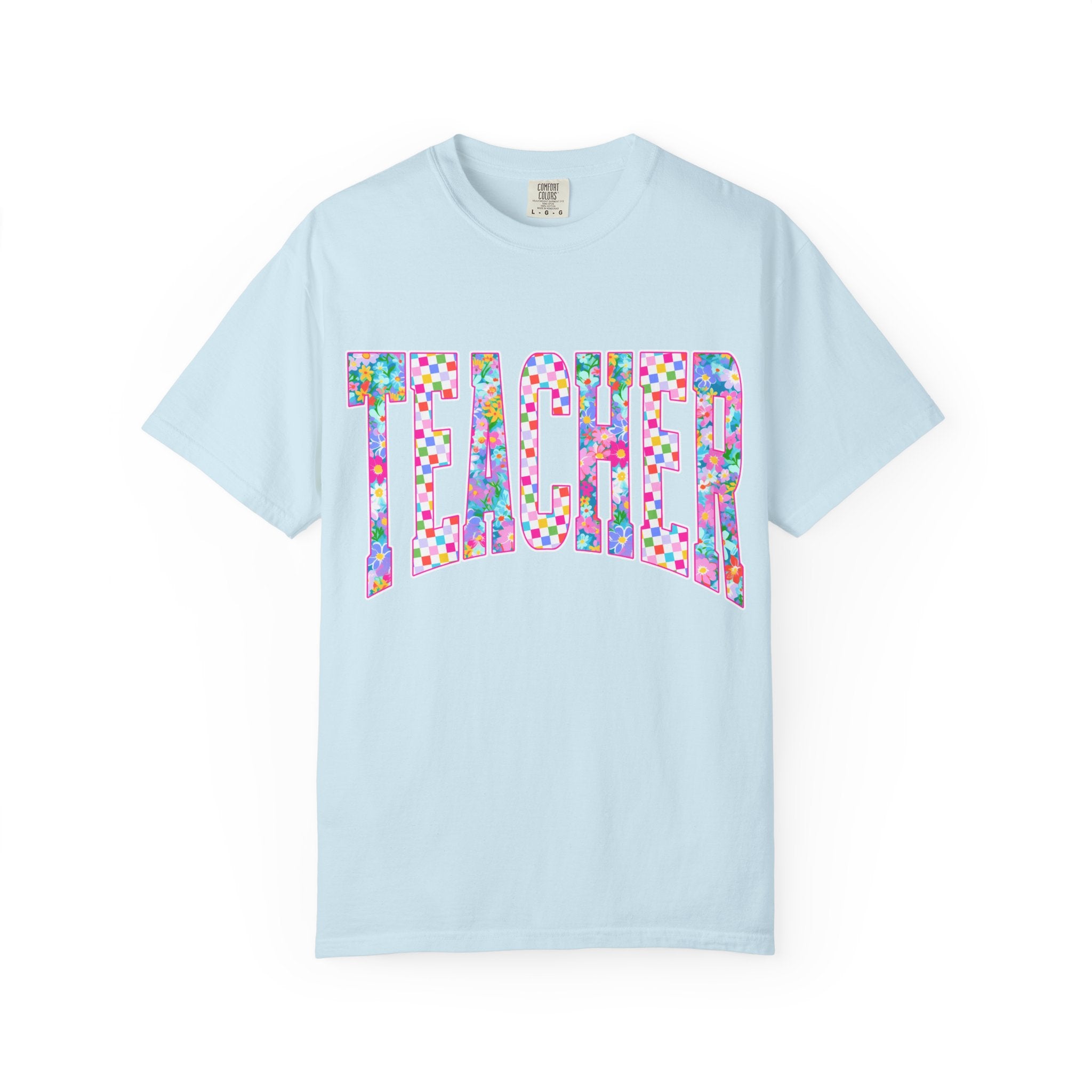 Teacher Floral Comfort Colors T-Shirt