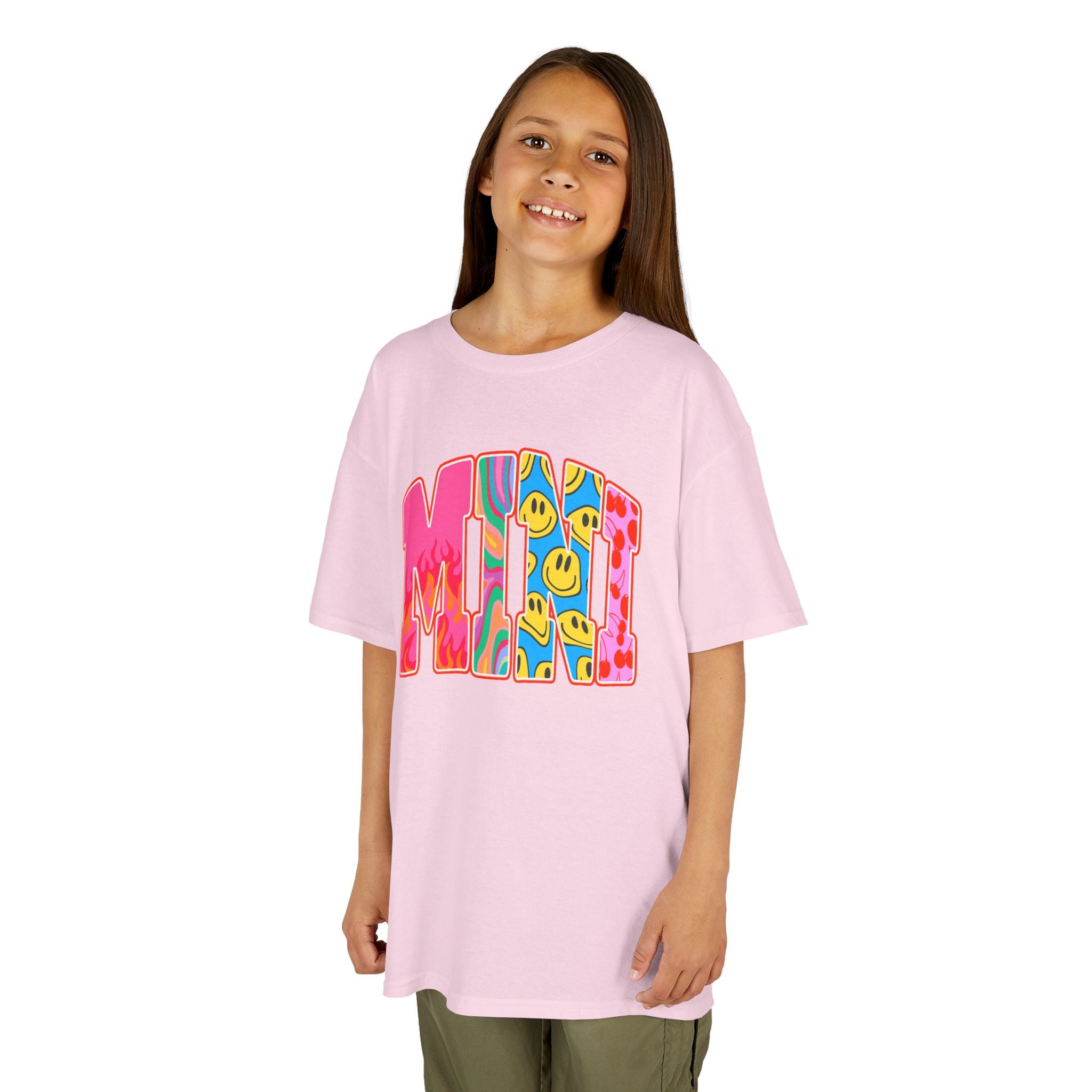 Youth Tee —  'MINI' Retro Smiley Graphic