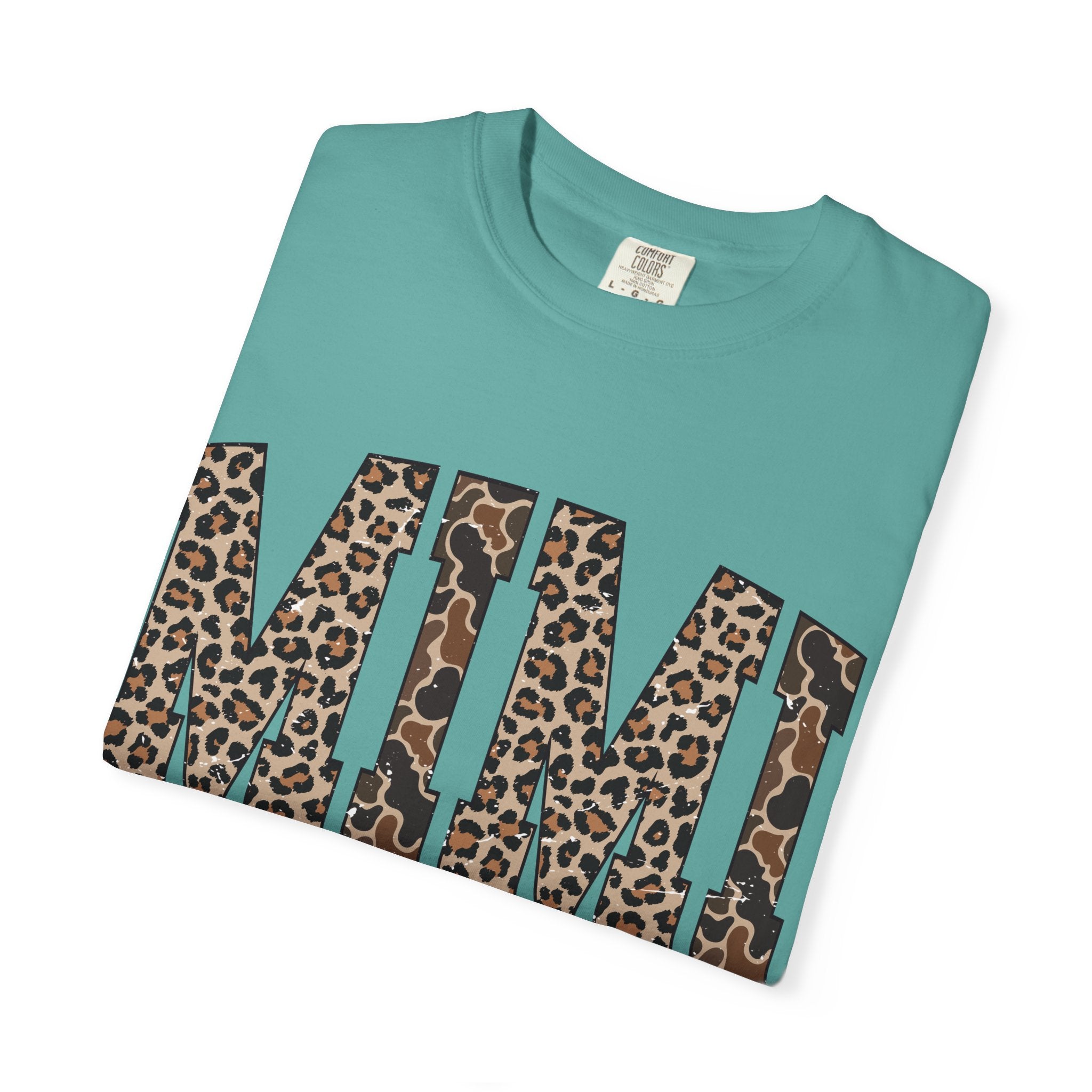 Mimi  Leopard-Checkered Print T-Shirt