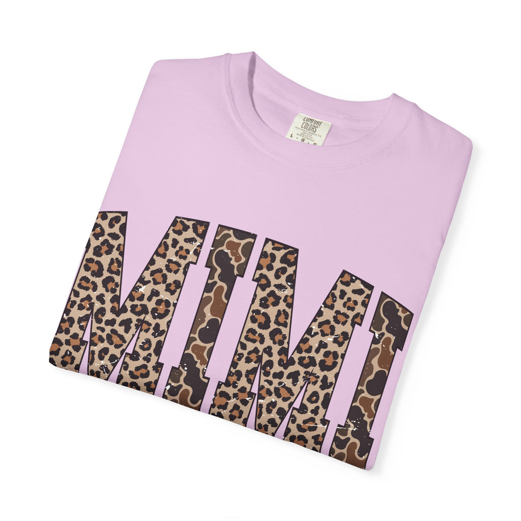 Mimi  Leopard-Checkered Print T-Shirt