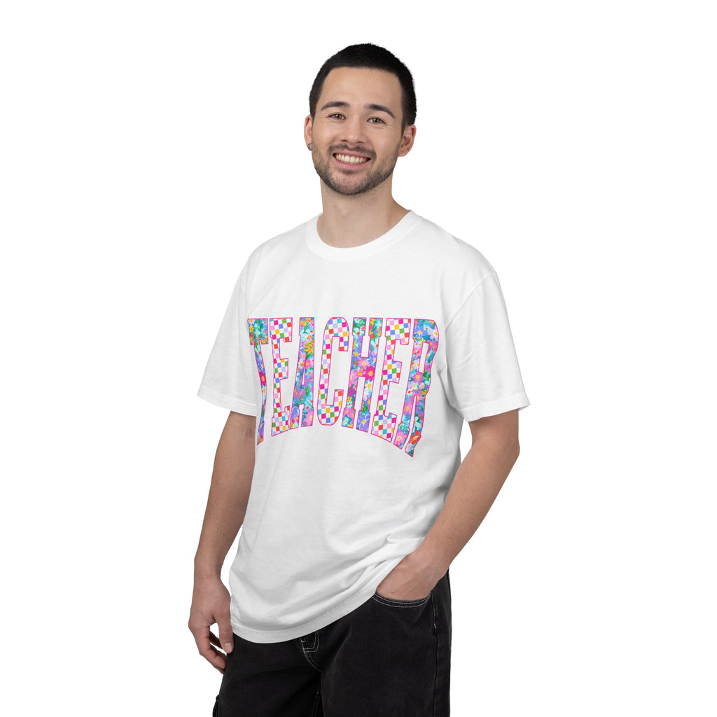 Teacher Floral Comfort Colors T-Shirt