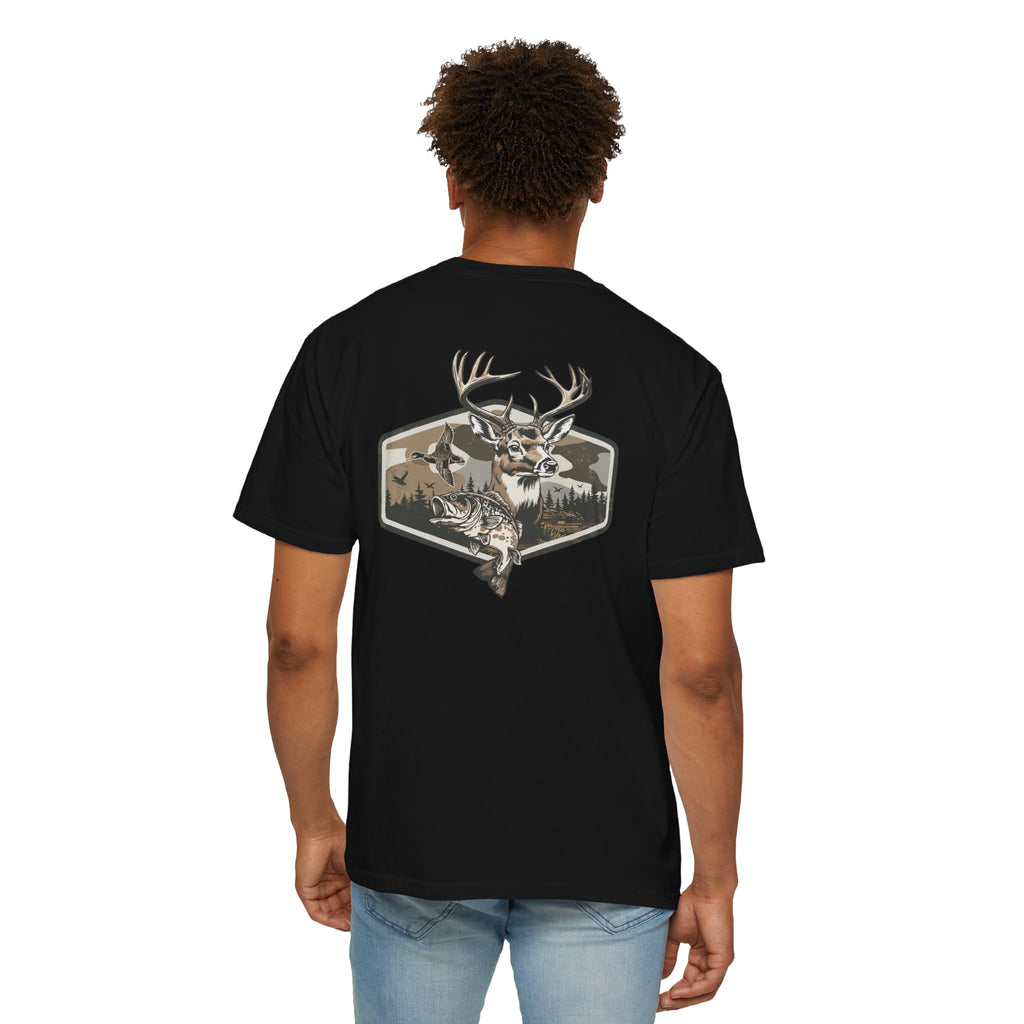 Hunting Season T-Shirt — Deer & Duck Outdoor Hunting (Front & Back)