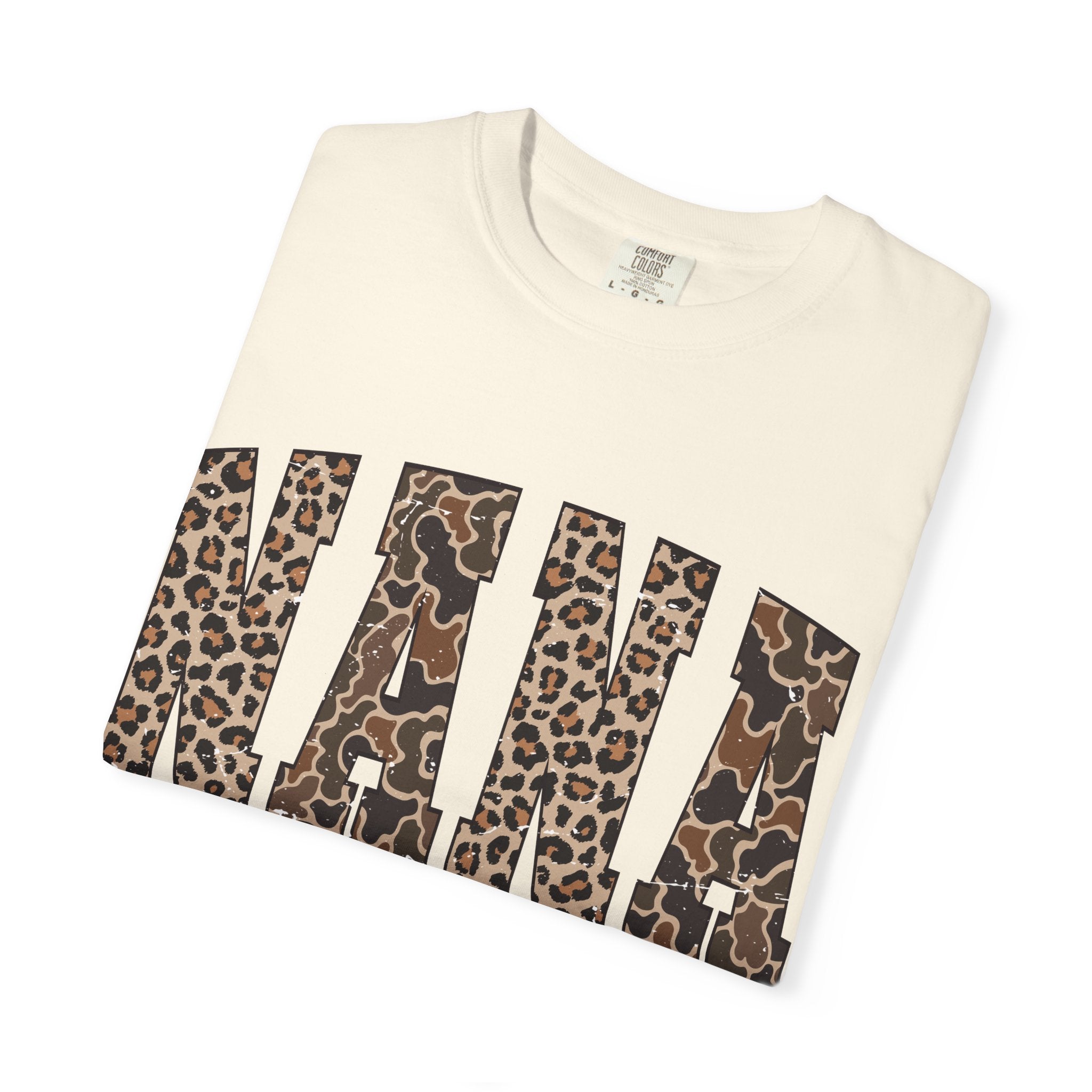 Nana Leopard-Checkered Print T-Shirt