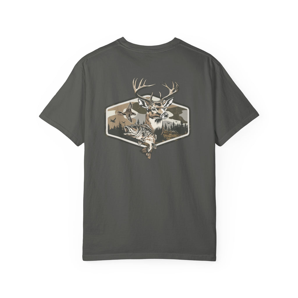 Hunting Season T-Shirt — Deer & Duck Outdoor Hunting (Front & Back)