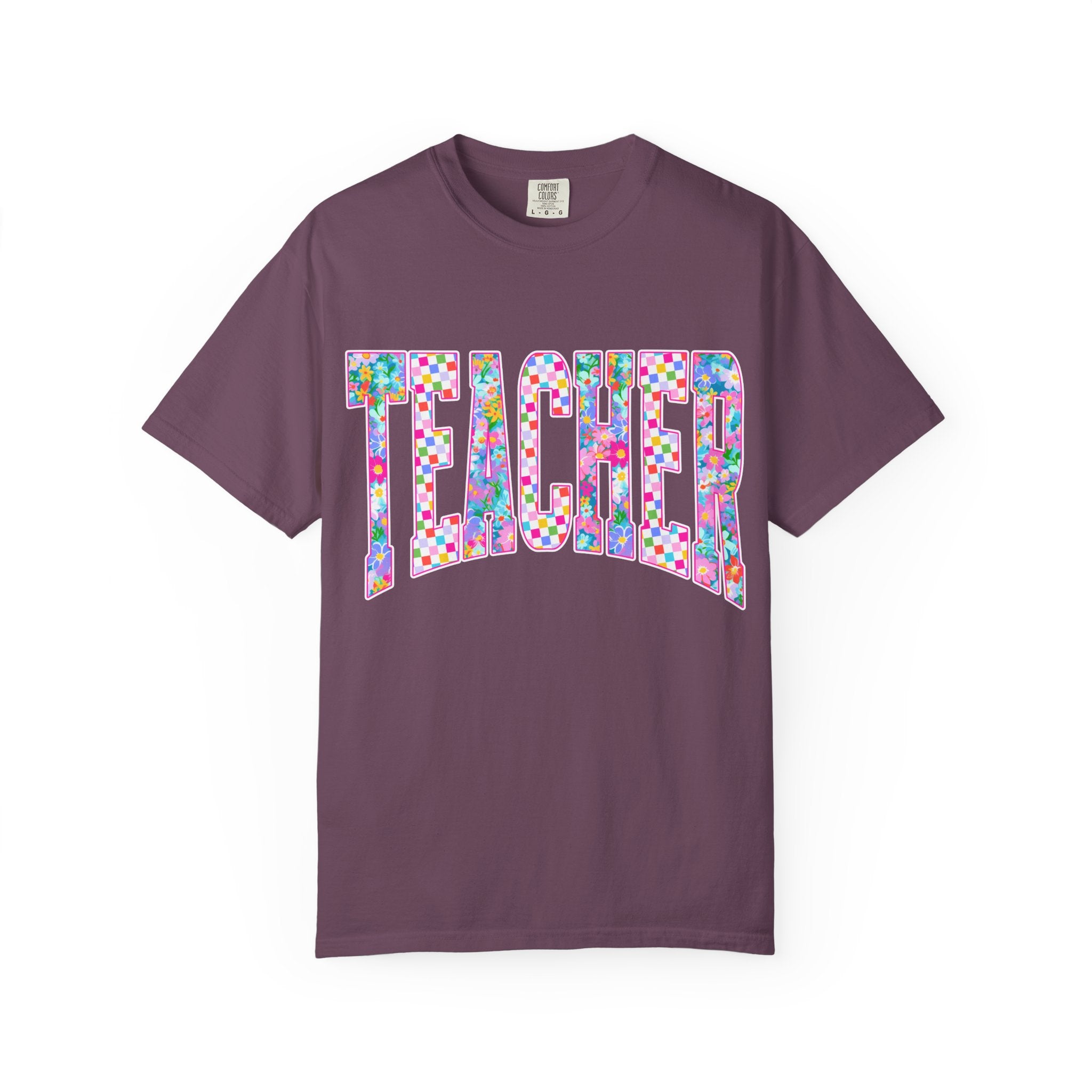 Teacher Floral Comfort Colors T-Shirt