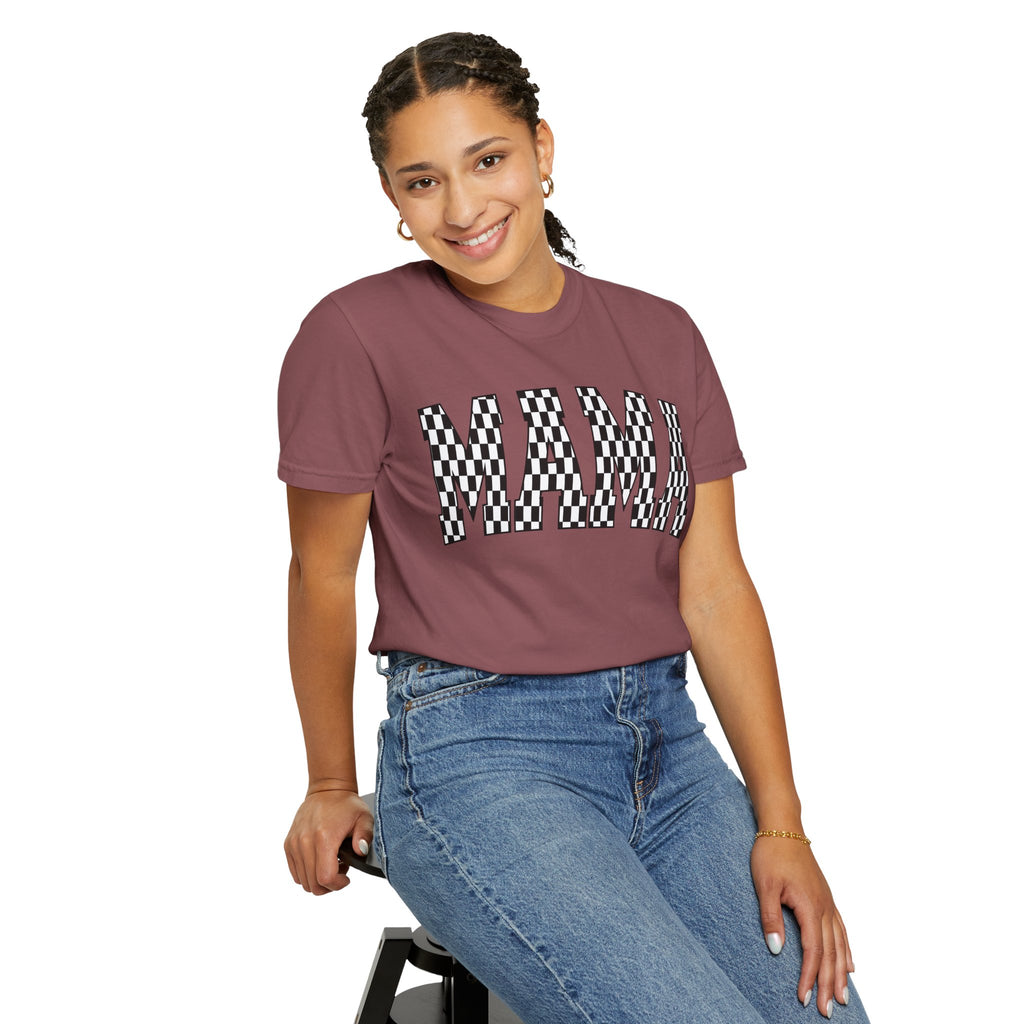 MAMA Checkered Comfort Colors T-Shirt