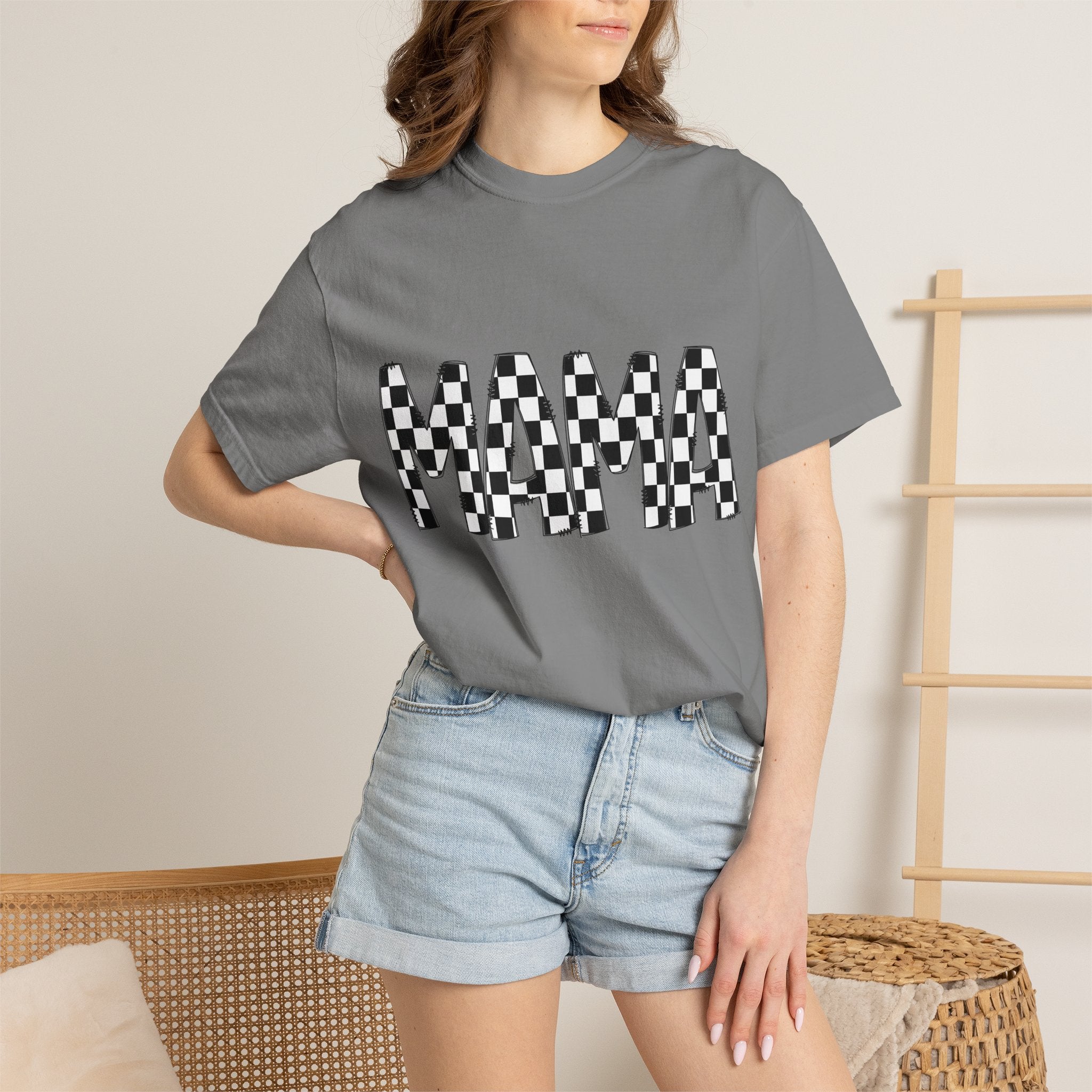 Mama Checkerboard T-Shirt