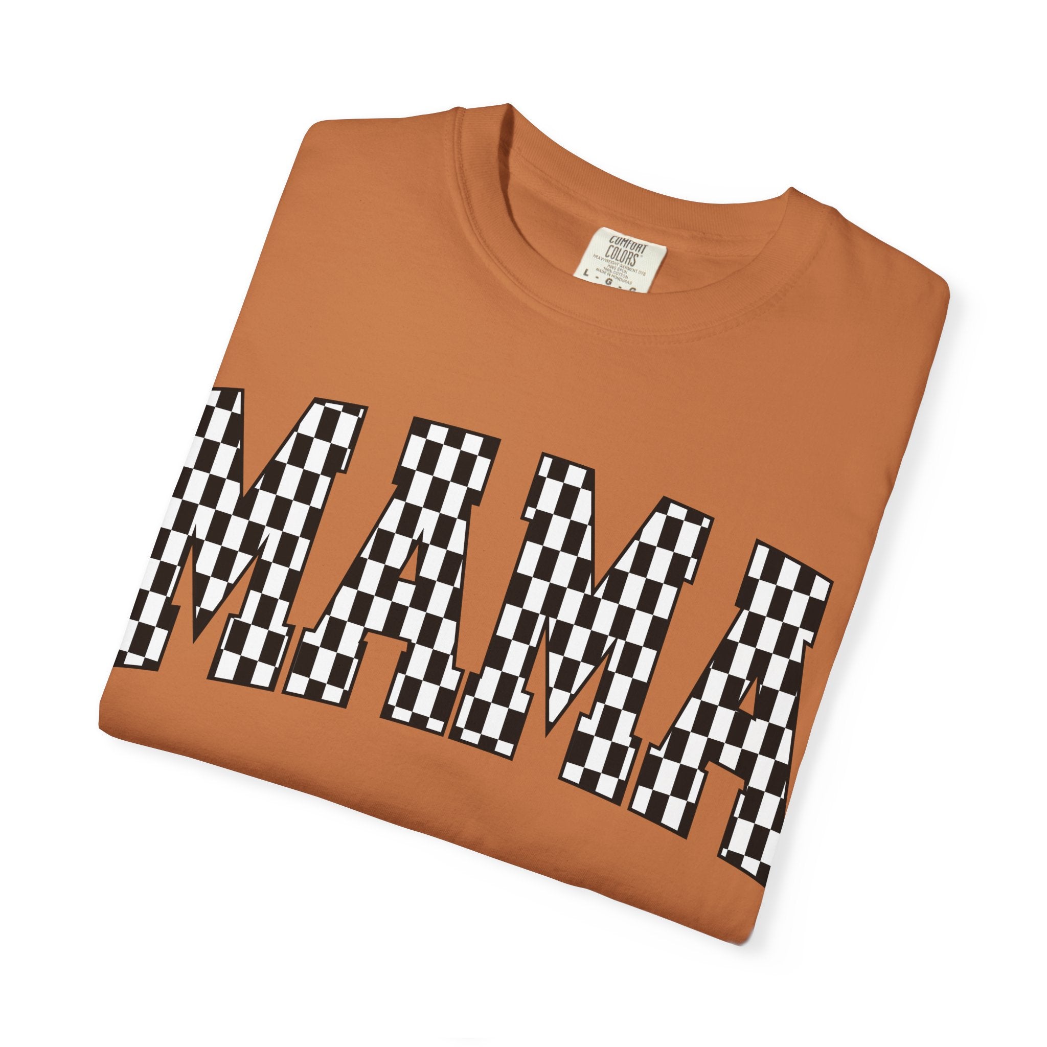MAMA Checkered Comfort Colors T-Shirt