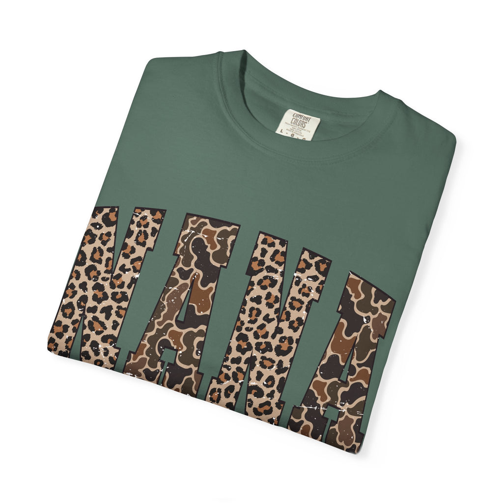Nana Leopard-Checkered Print T-Shirt