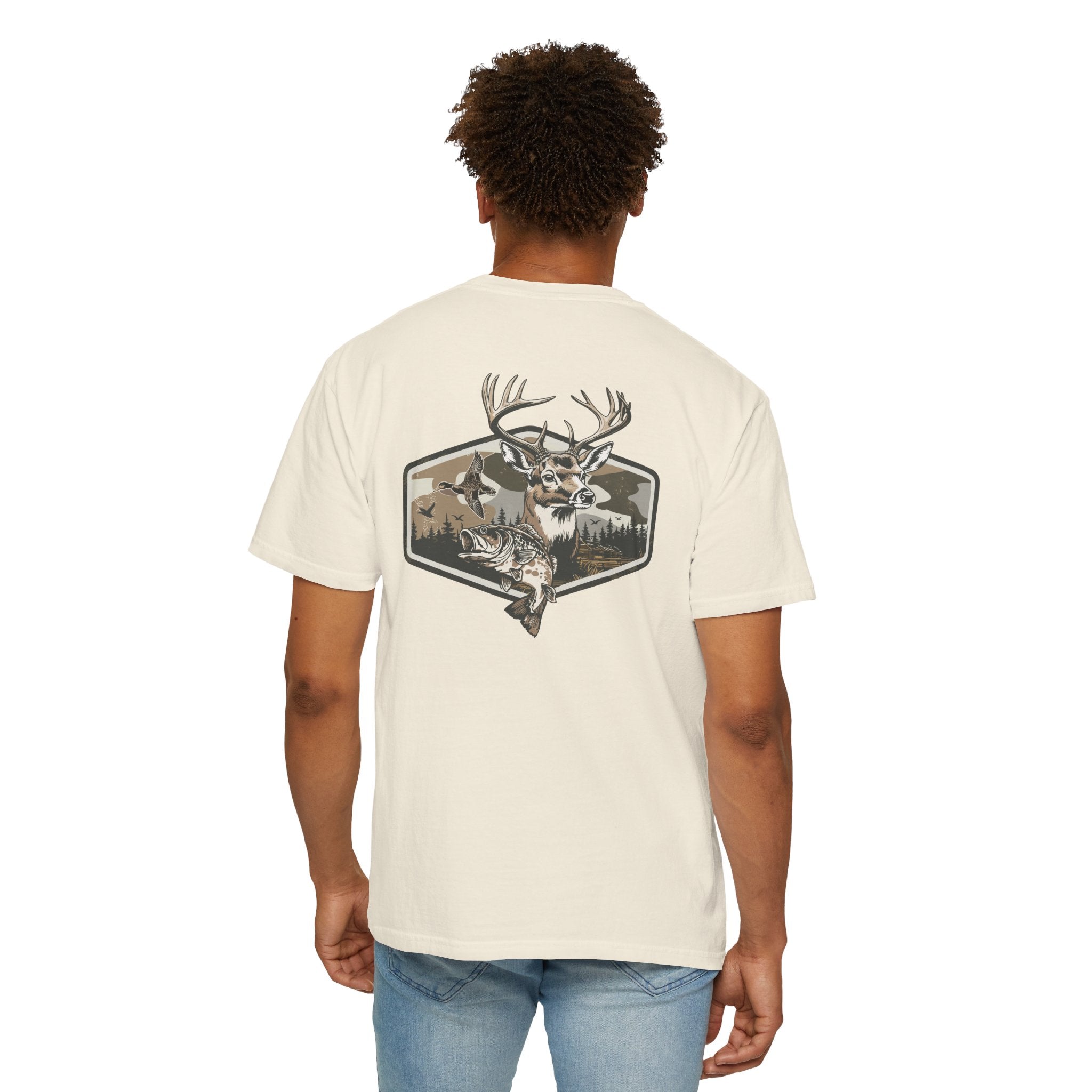 Hunting Season T-Shirt — Deer & Duck Outdoor Hunting (Front & Back)