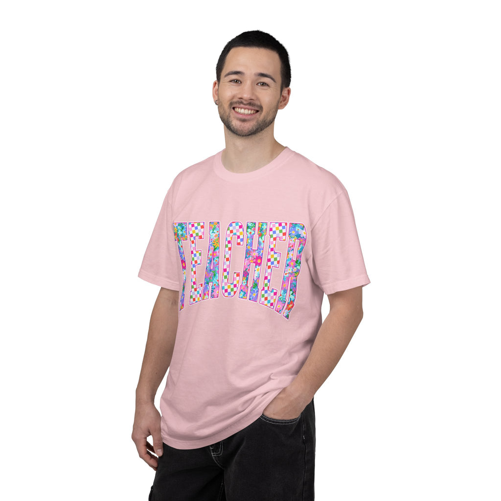 Teacher Floral Comfort Colors T-Shirt