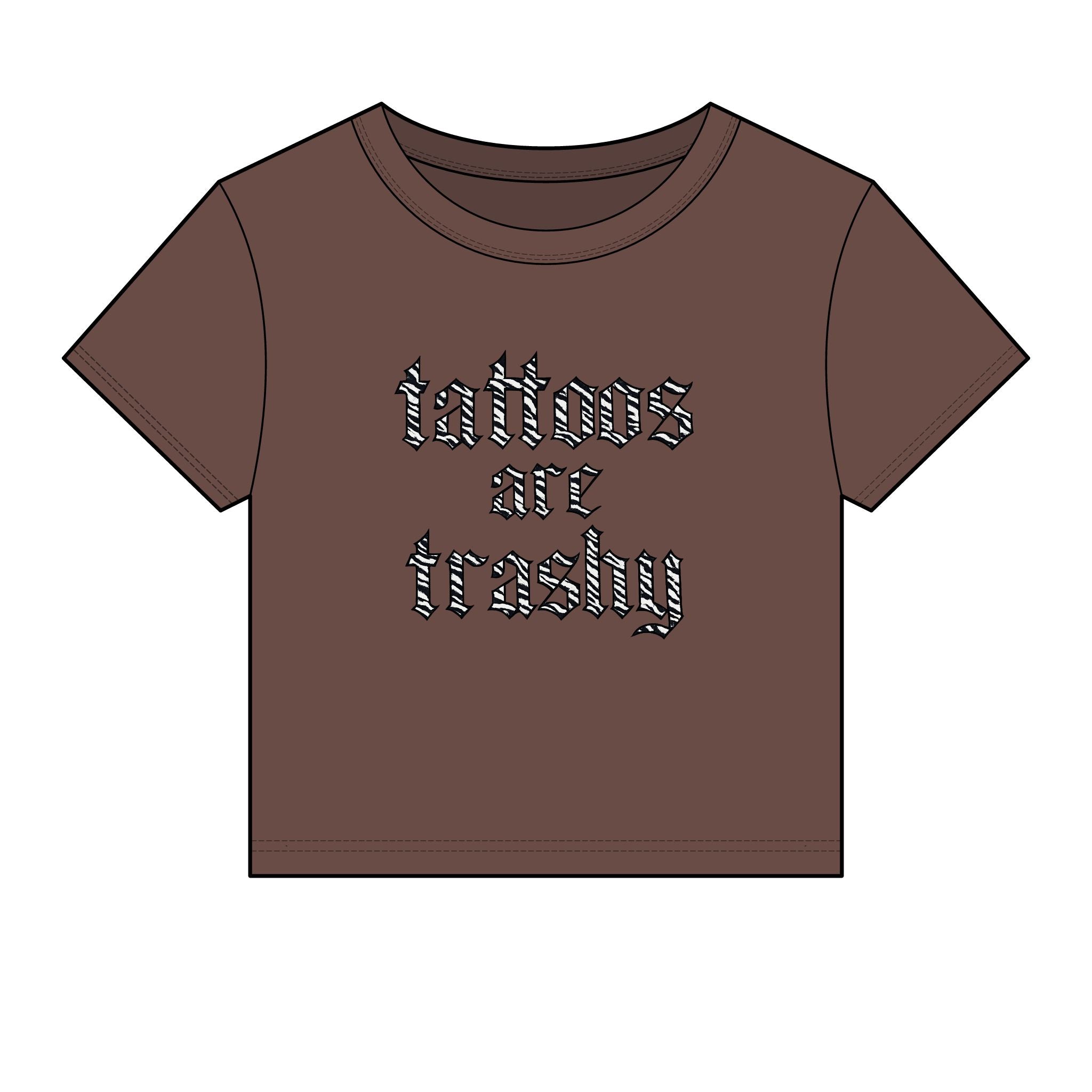 "Tattoos Are Trashy" Baby Tee
