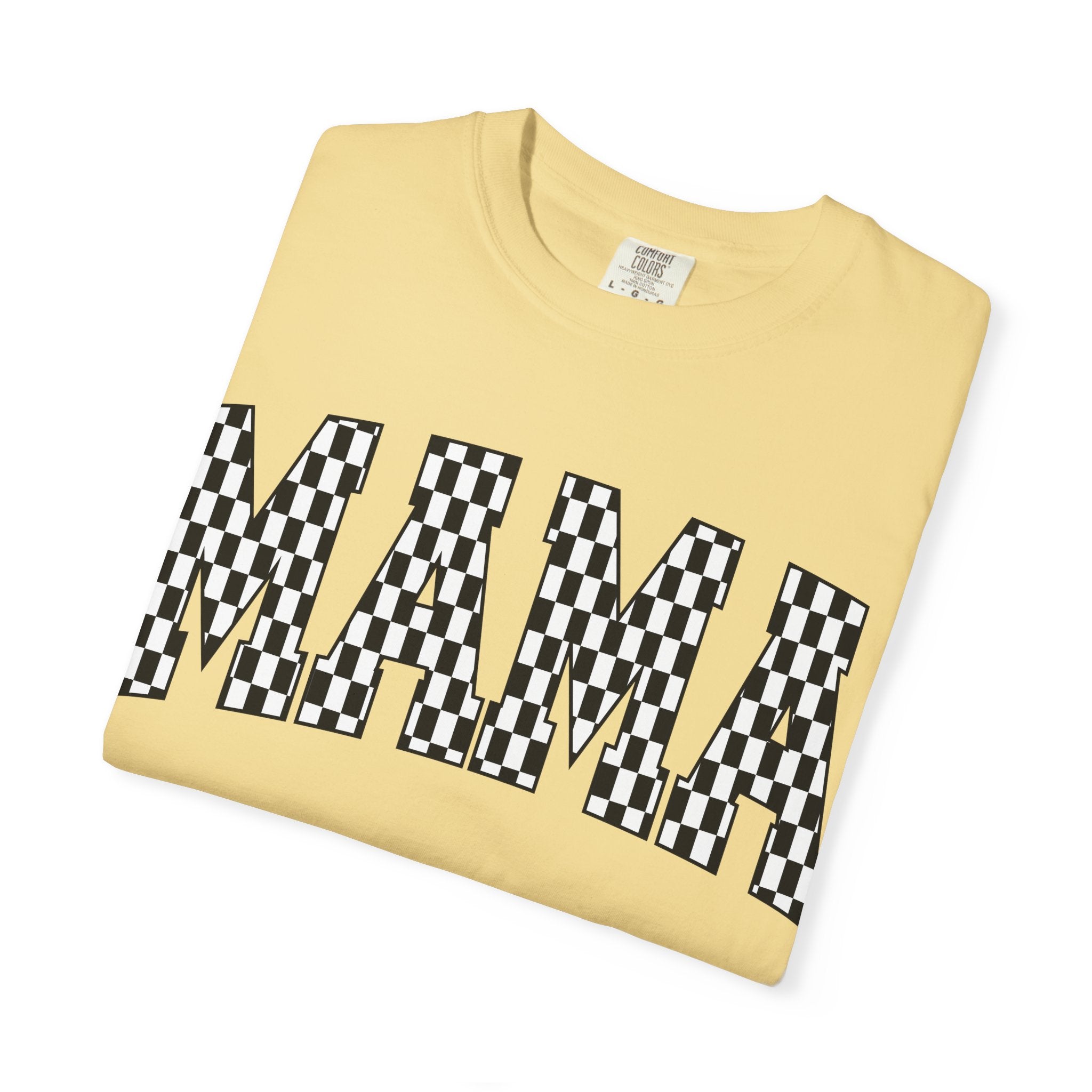MAMA Checkered Comfort Colors T-Shirt