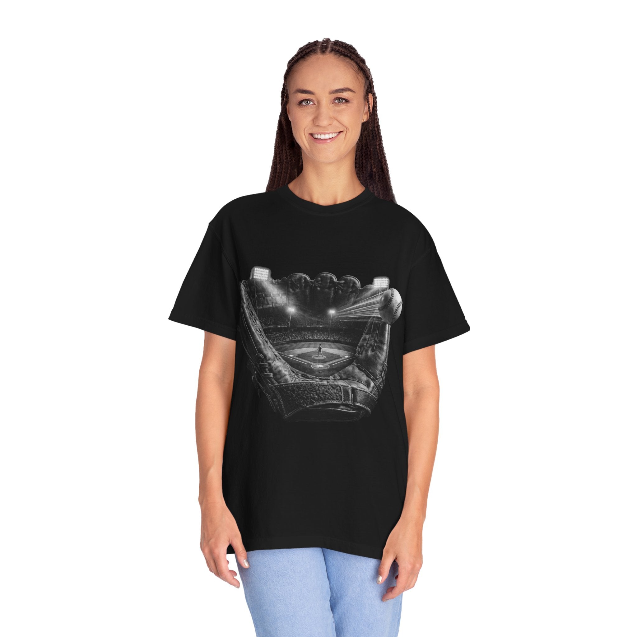 Baseball Glove Stadium Comfort Colors T-Shirt