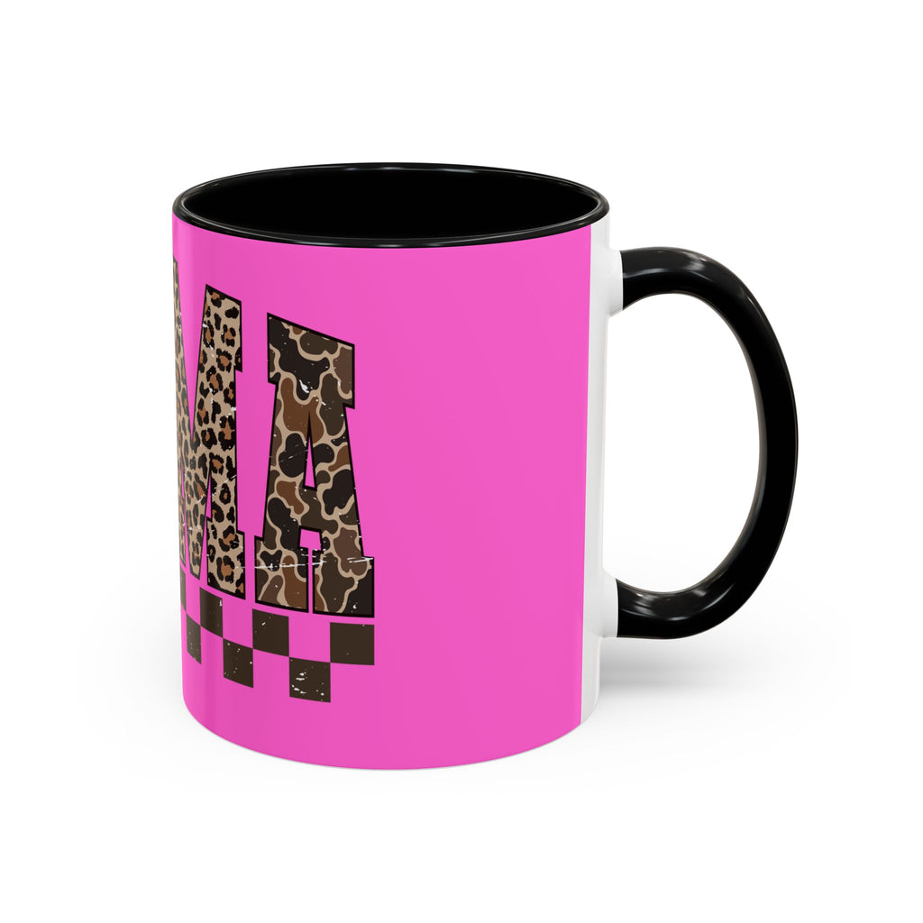 Mama Leopard Print Accent Coffee Mug 11oz