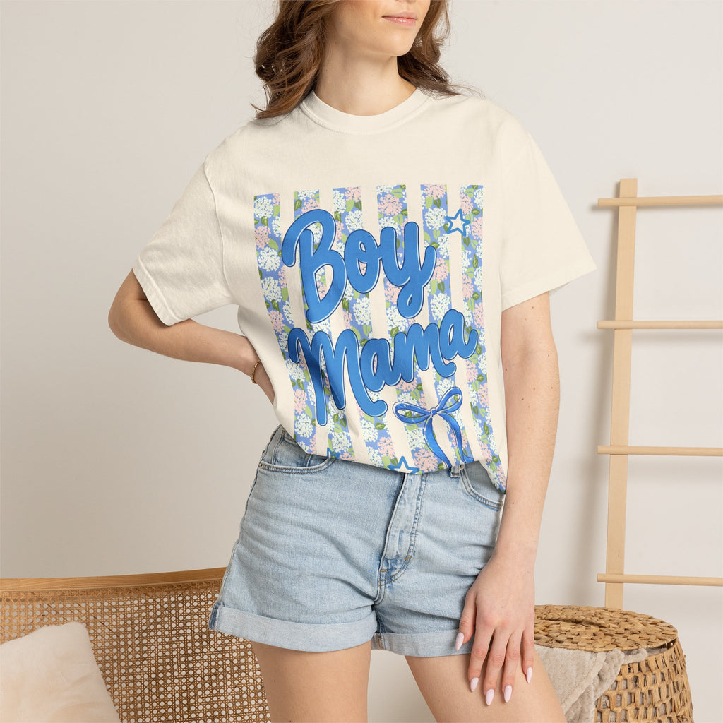 Floral Boy Mama T-Shirt