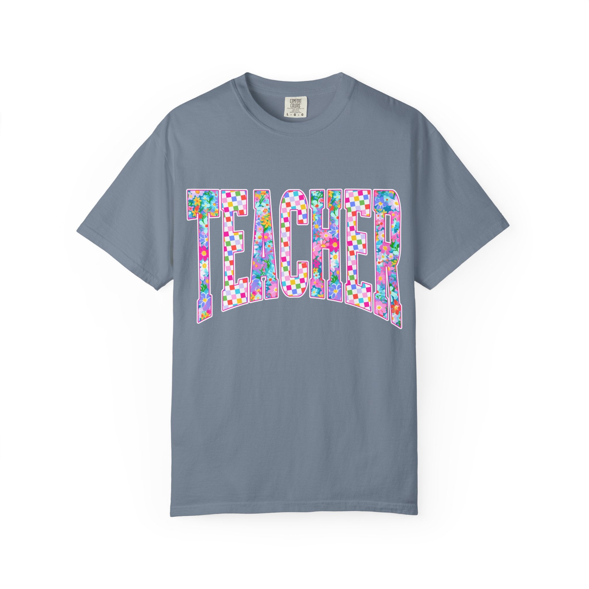 Teacher Floral Comfort Colors T-Shirt