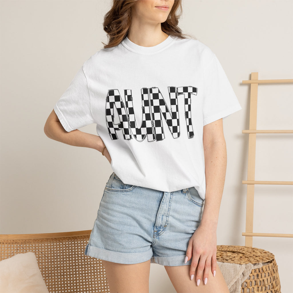 Aunt Checkerboard T-Shirt