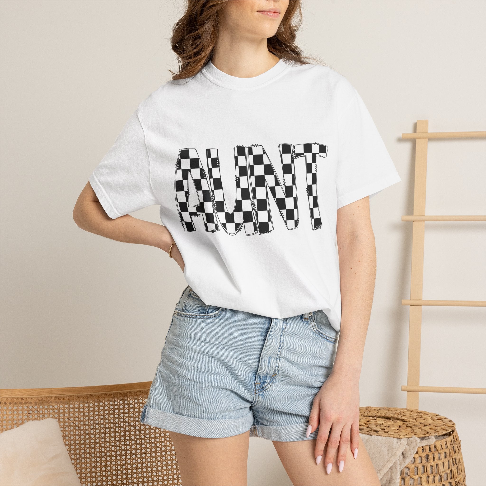 Aunt Checkerboard T-Shirt