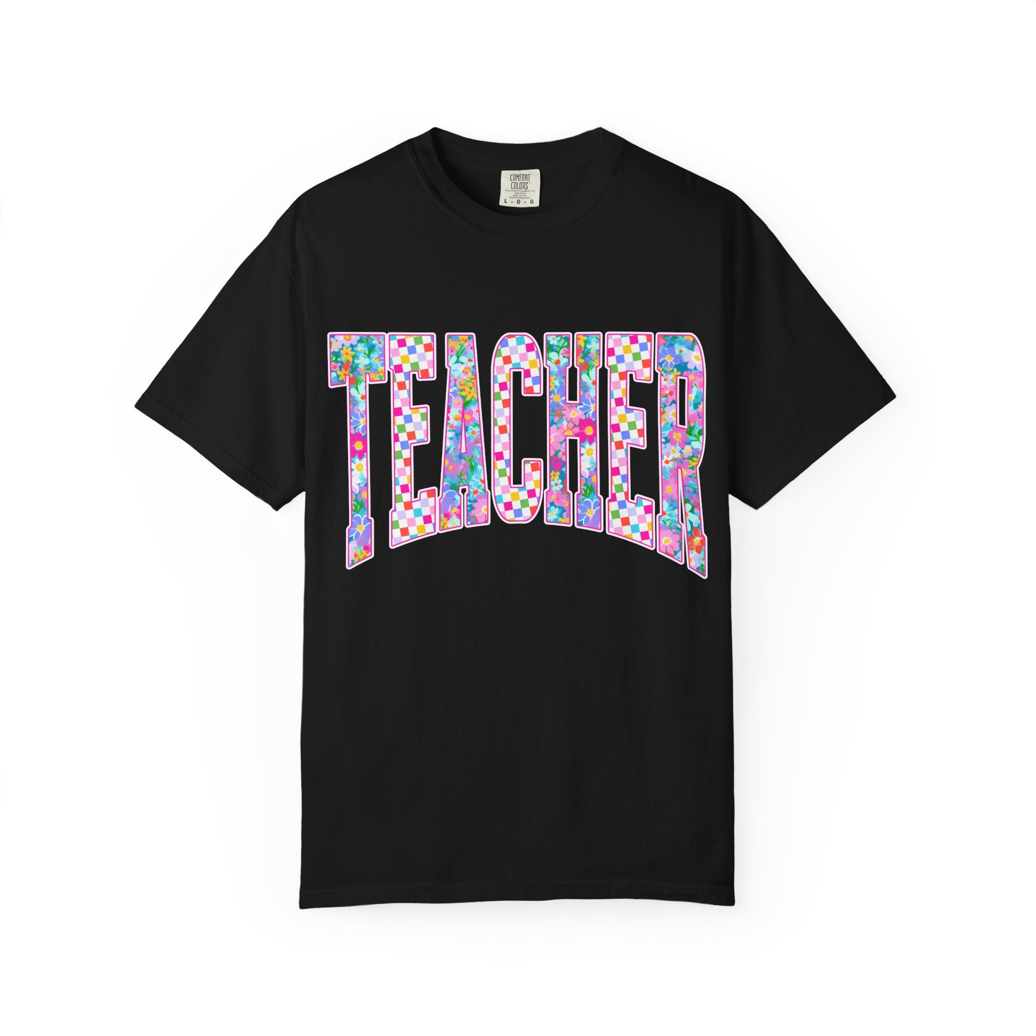 Teacher Floral Comfort Colors T-Shirt