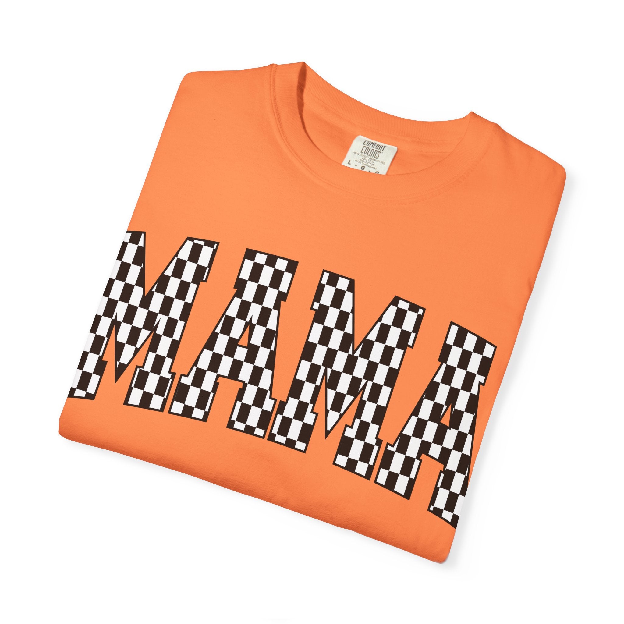 MAMA Checkered Comfort Colors T-Shirt