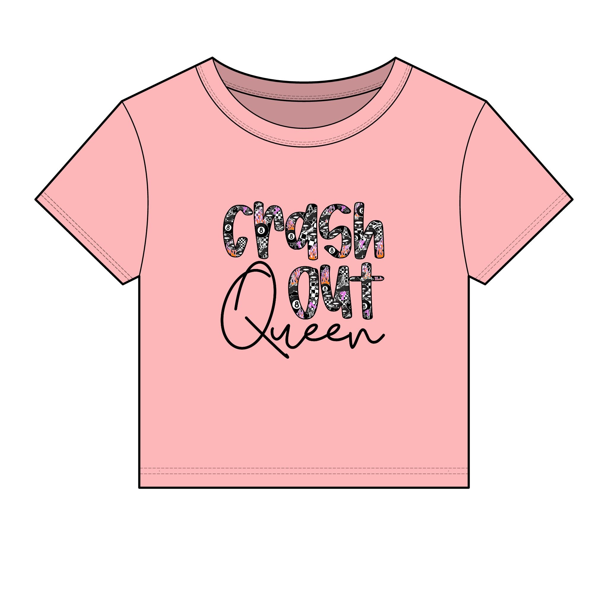 Crash Out Queen Baby Tee