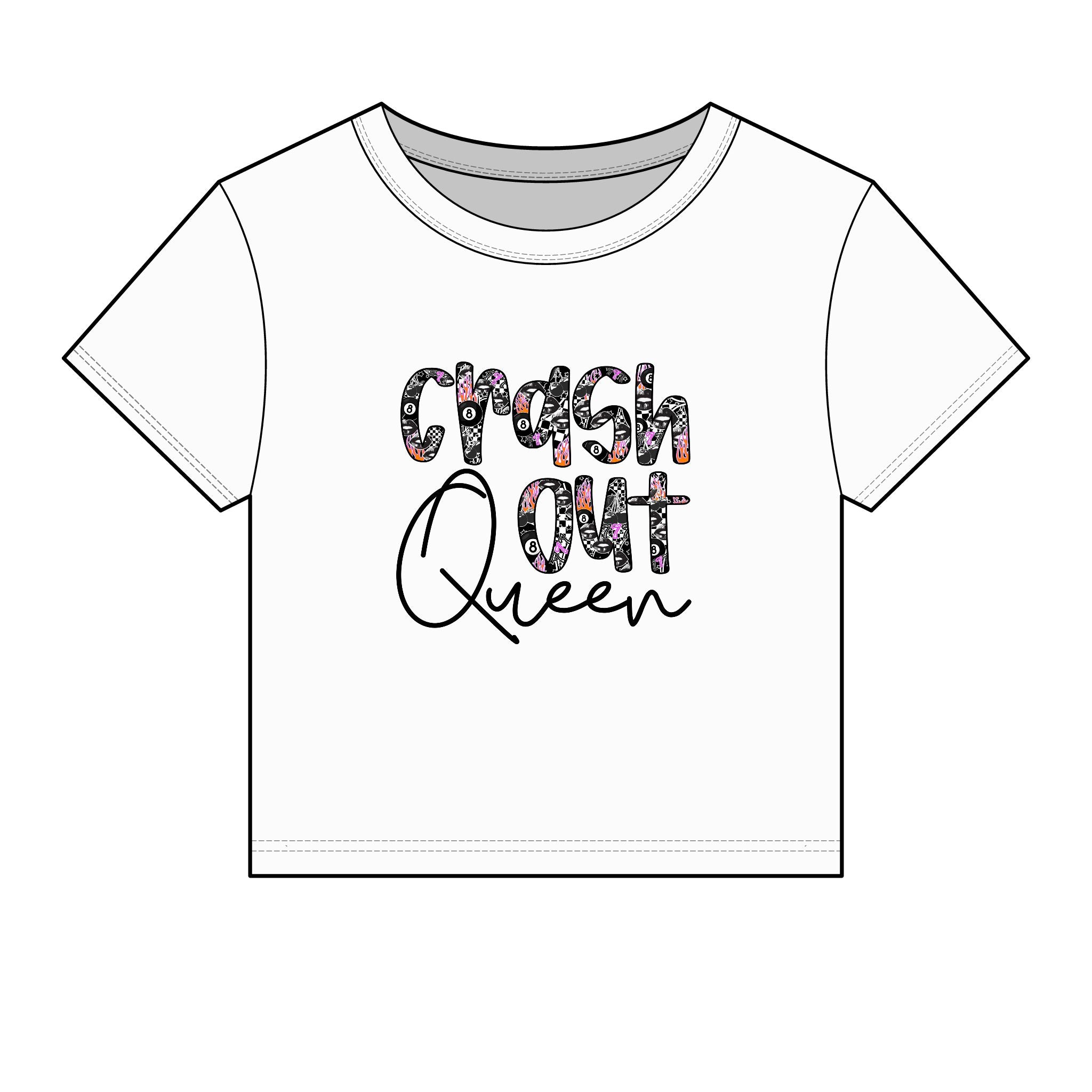 Crash Out Queen Baby Tee