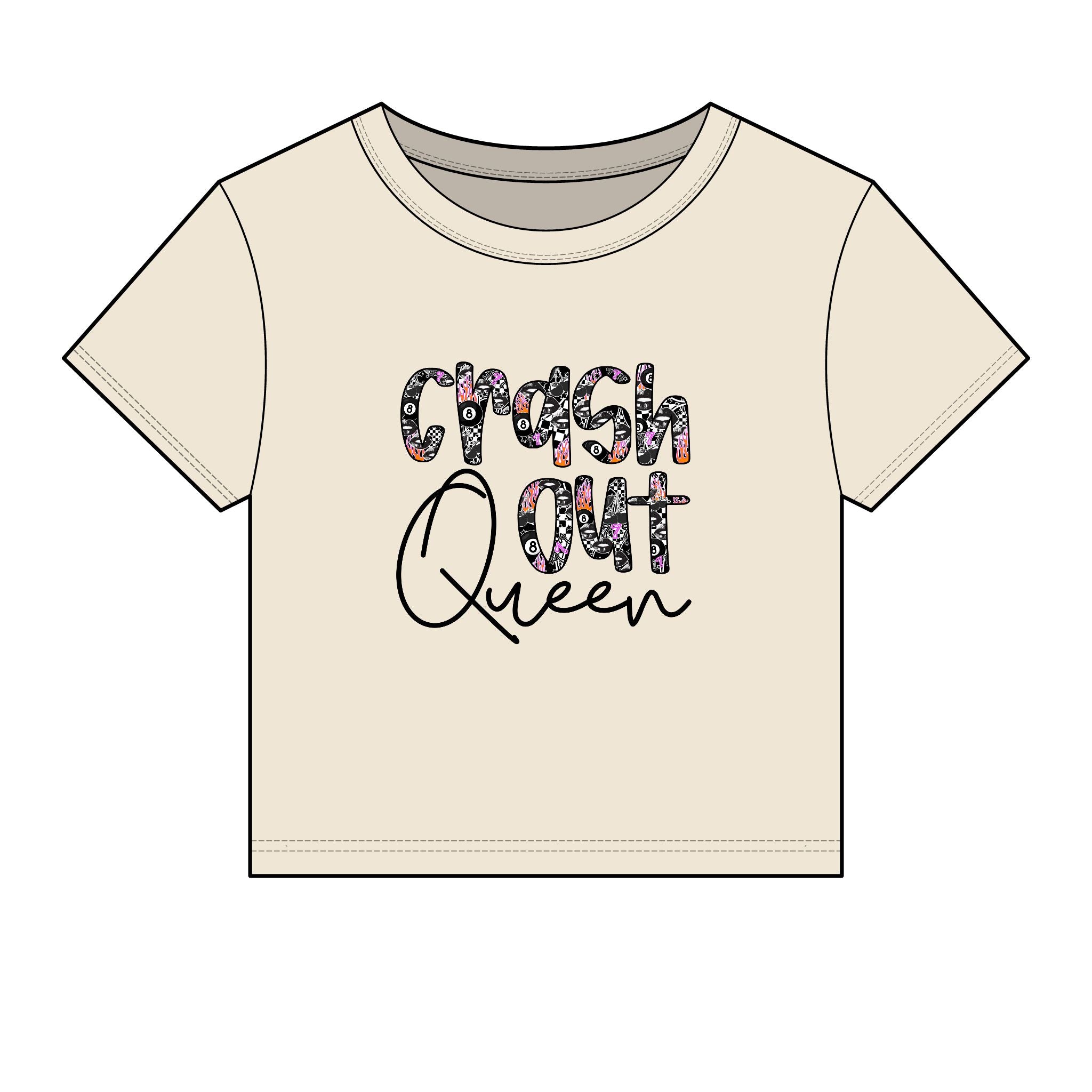 Crash Out Queen Baby Tee
