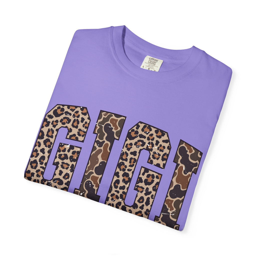 GIGI  Leopard-Checkered Print T-Shirt