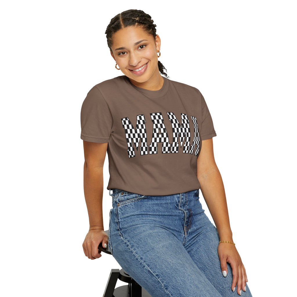 MAMA Checkered Comfort Colors T-Shirt