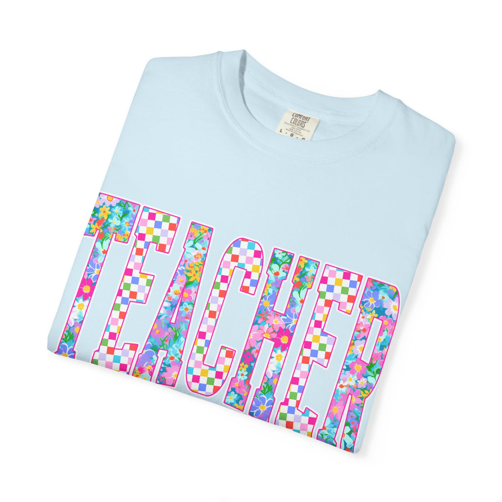 Teacher Floral Comfort Colors T-Shirt